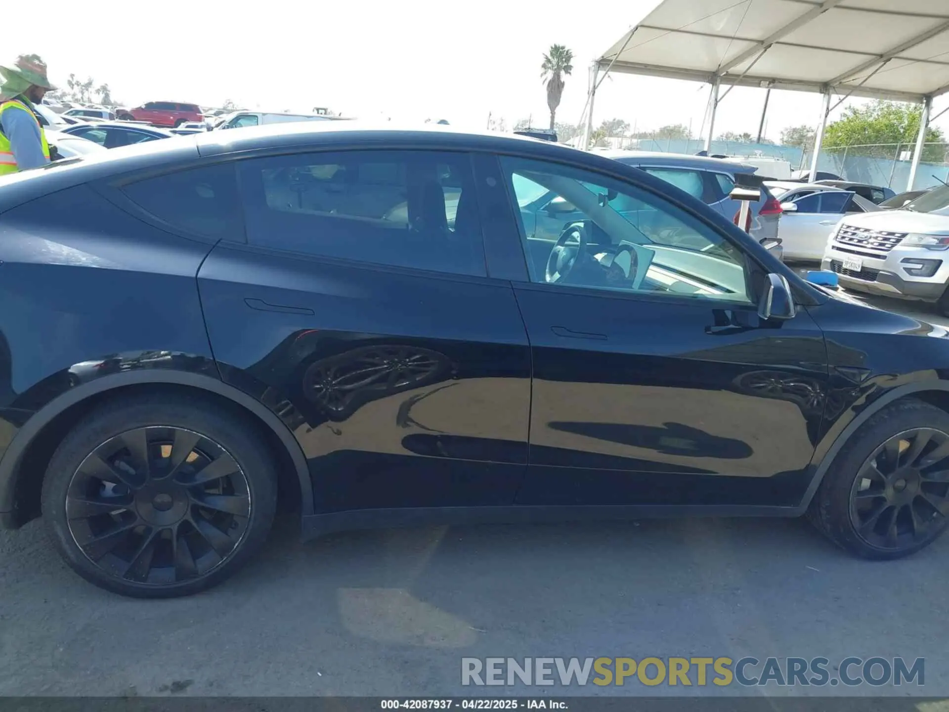 13 fotografías del automóvil dañado 5YJYGDED3MF126569 TESLA MODEL Y 2021