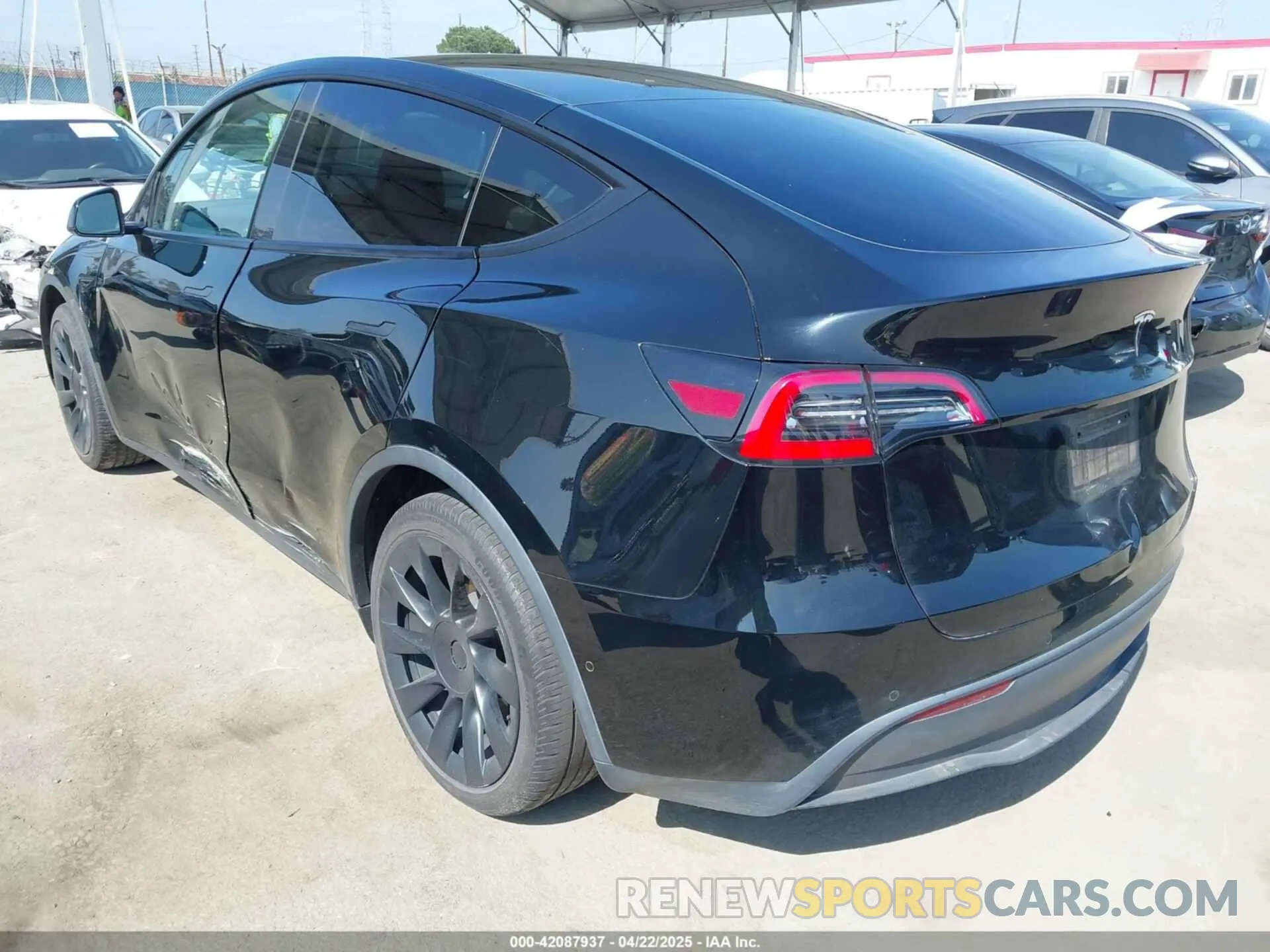 3 fotografías del automóvil dañado 5YJYGDED3MF126569 TESLA MODEL Y 2021