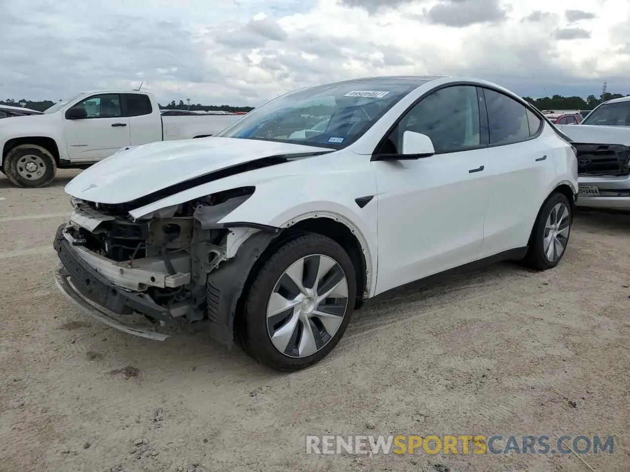 1 fotografías del automóvil dañado 5YJYGDED3MF134168 TESLA MODEL Y 2021