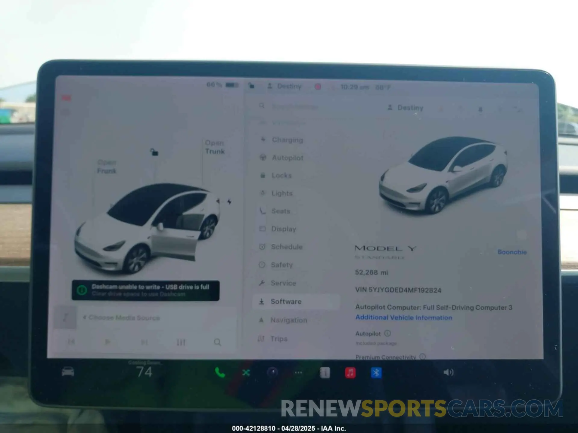 18 fotografías del automóvil dañado 5YJYGDED4MF192824 TESLA MODEL Y 2021