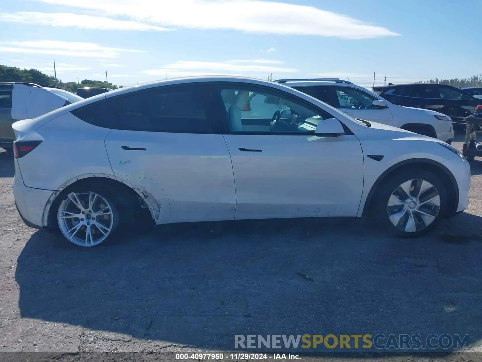 12 fotografías del automóvil dañado 5YJYGDED5MF115203 TESLA MODEL Y 2021