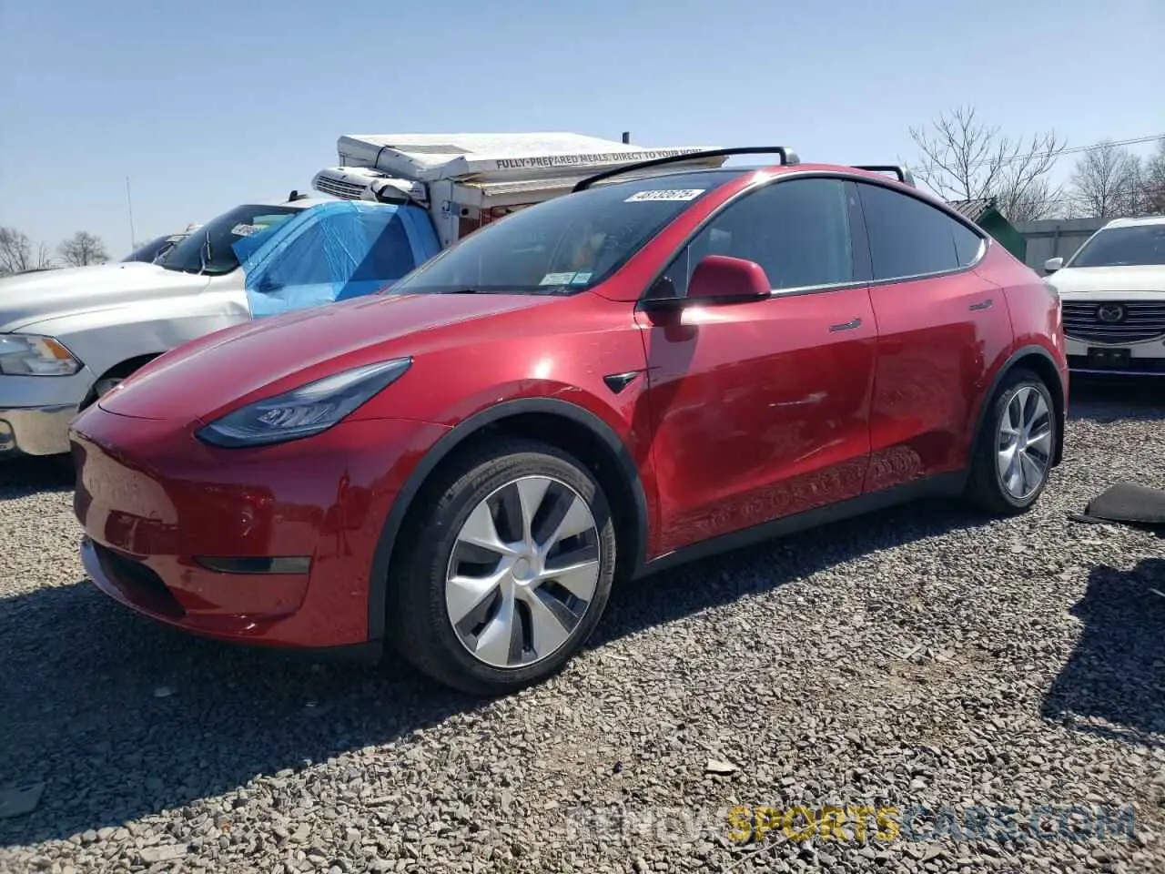 1 fotografías del automóvil dañado 5YJYGDED5MF132972 TESLA MODEL Y 2021