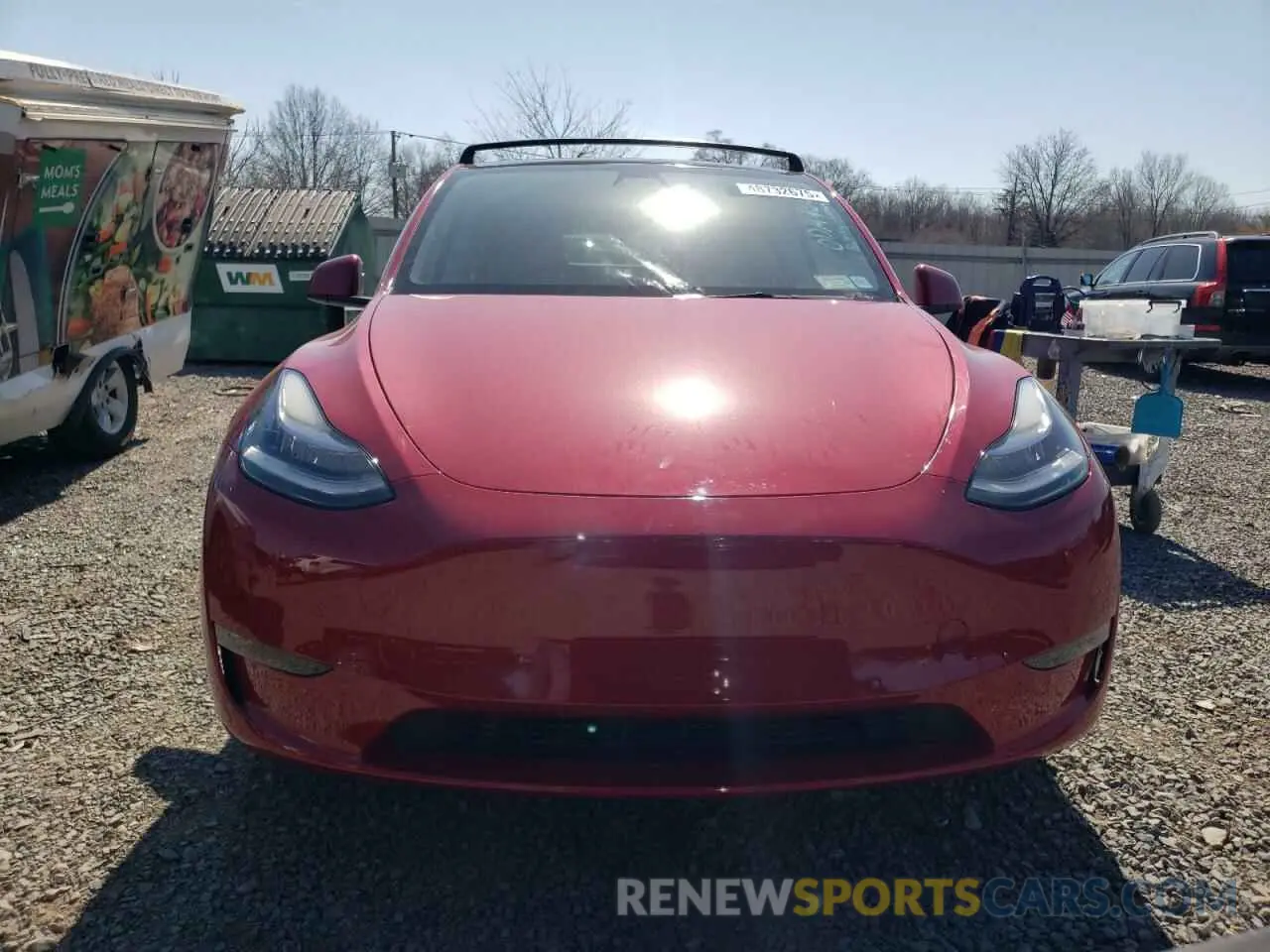 5 fotografías del automóvil dañado 5YJYGDED5MF132972 TESLA MODEL Y 2021
