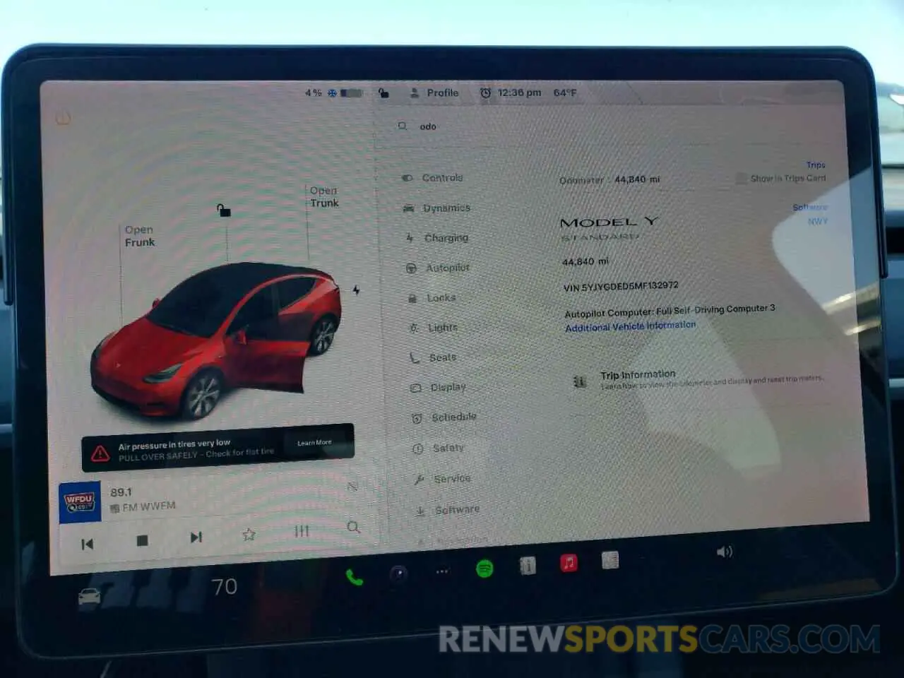 9 fotografías del automóvil dañado 5YJYGDED5MF132972 TESLA MODEL Y 2021