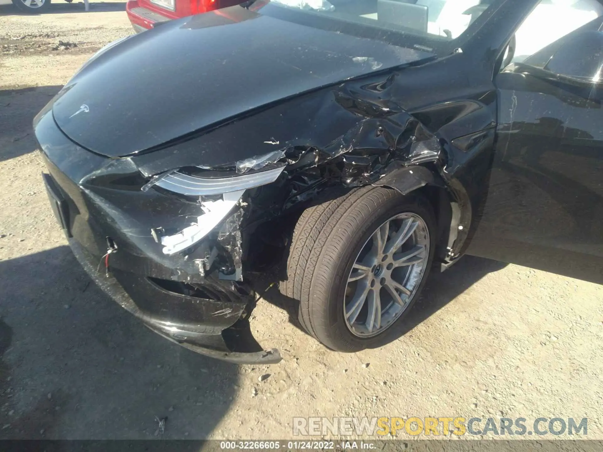 6 fotografías del automóvil dañado 5YJYGDED9MF103961 TESLA MODEL Y 2021