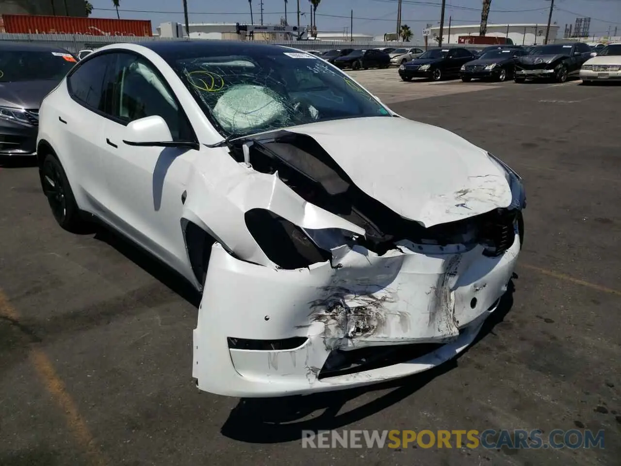 1 fotografías del automóvil dañado 5YJYGDEDXMF126407 TESLA MODEL Y 2021