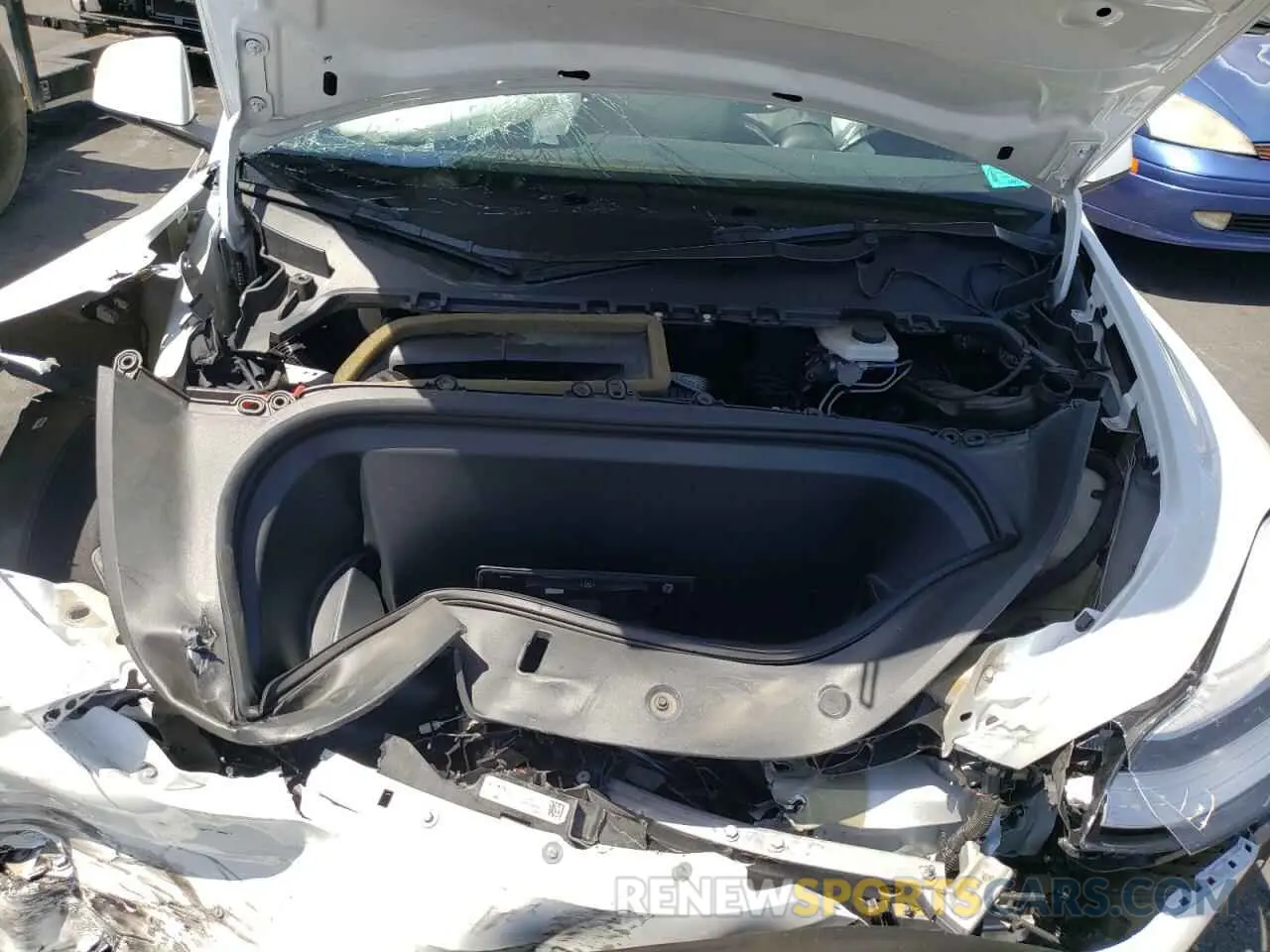 7 fotografías del automóvil dañado 5YJYGDEDXMF126407 TESLA MODEL Y 2021