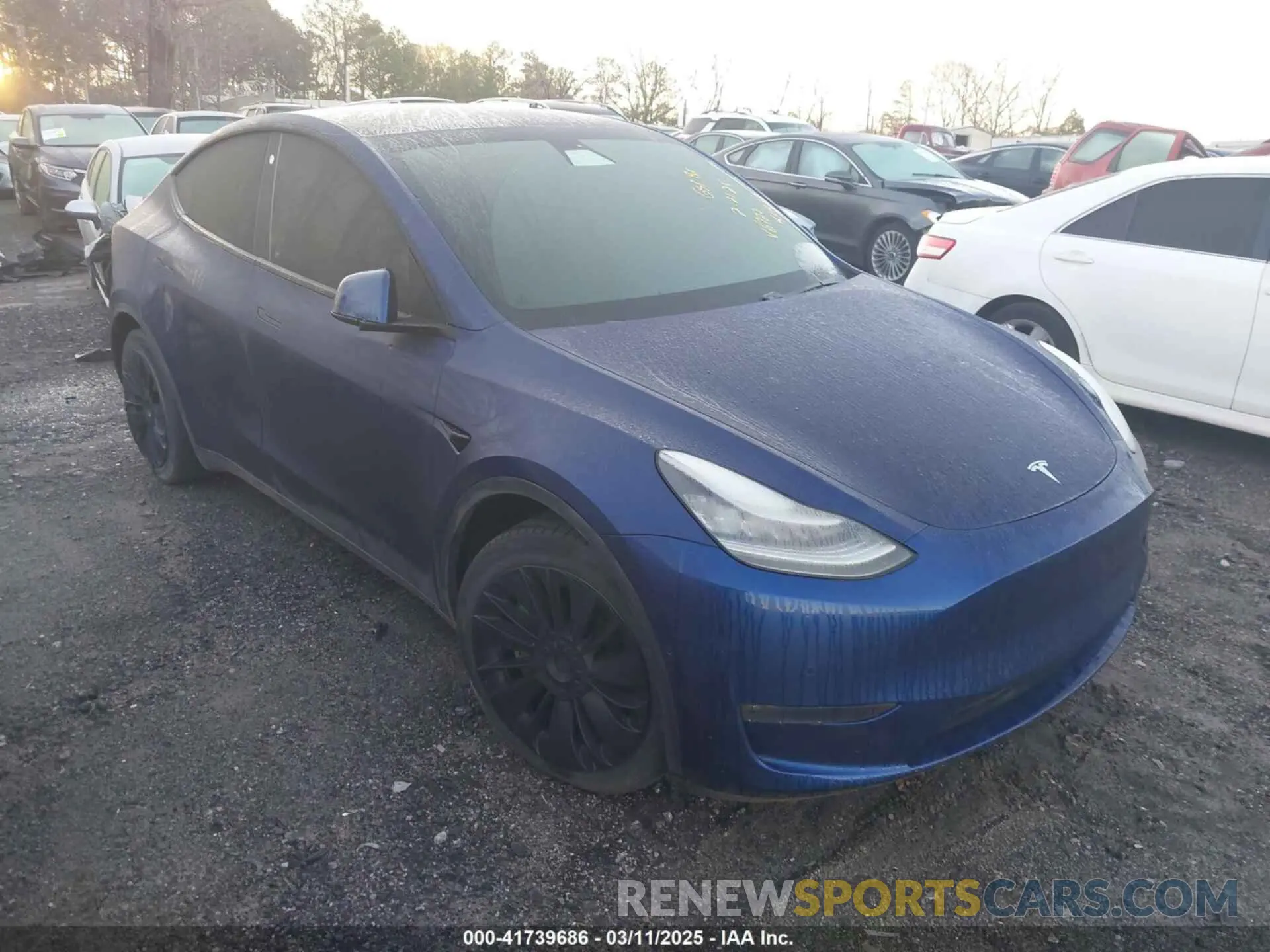 1 fotografías del automóvil dañado 5YJYGDEE0MF066727 TESLA MODEL Y 2021
