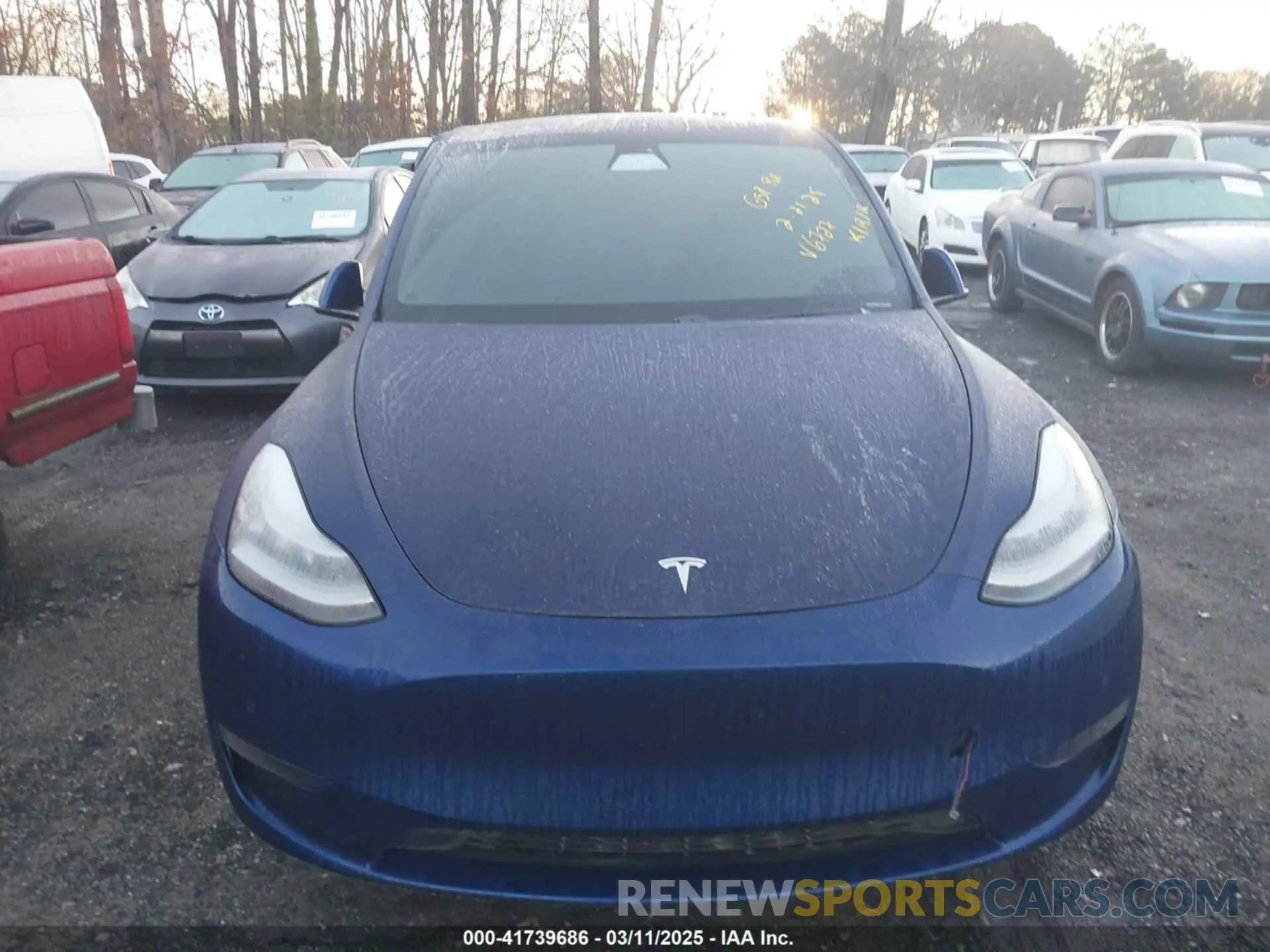 11 fotografías del automóvil dañado 5YJYGDEE0MF066727 TESLA MODEL Y 2021