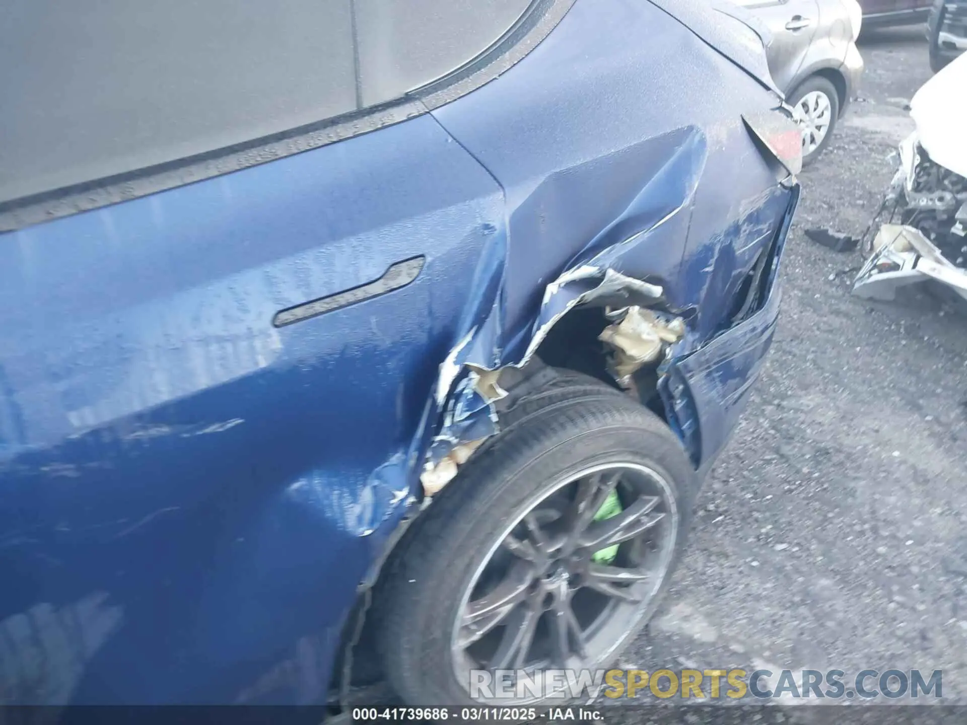 6 fotografías del automóvil dañado 5YJYGDEE0MF066727 TESLA MODEL Y 2021