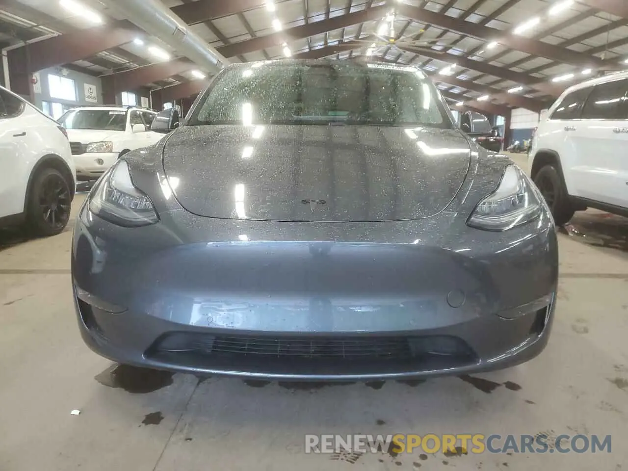 5 fotografías del automóvil dañado 5YJYGDEE0MF076660 TESLA MODEL Y 2021