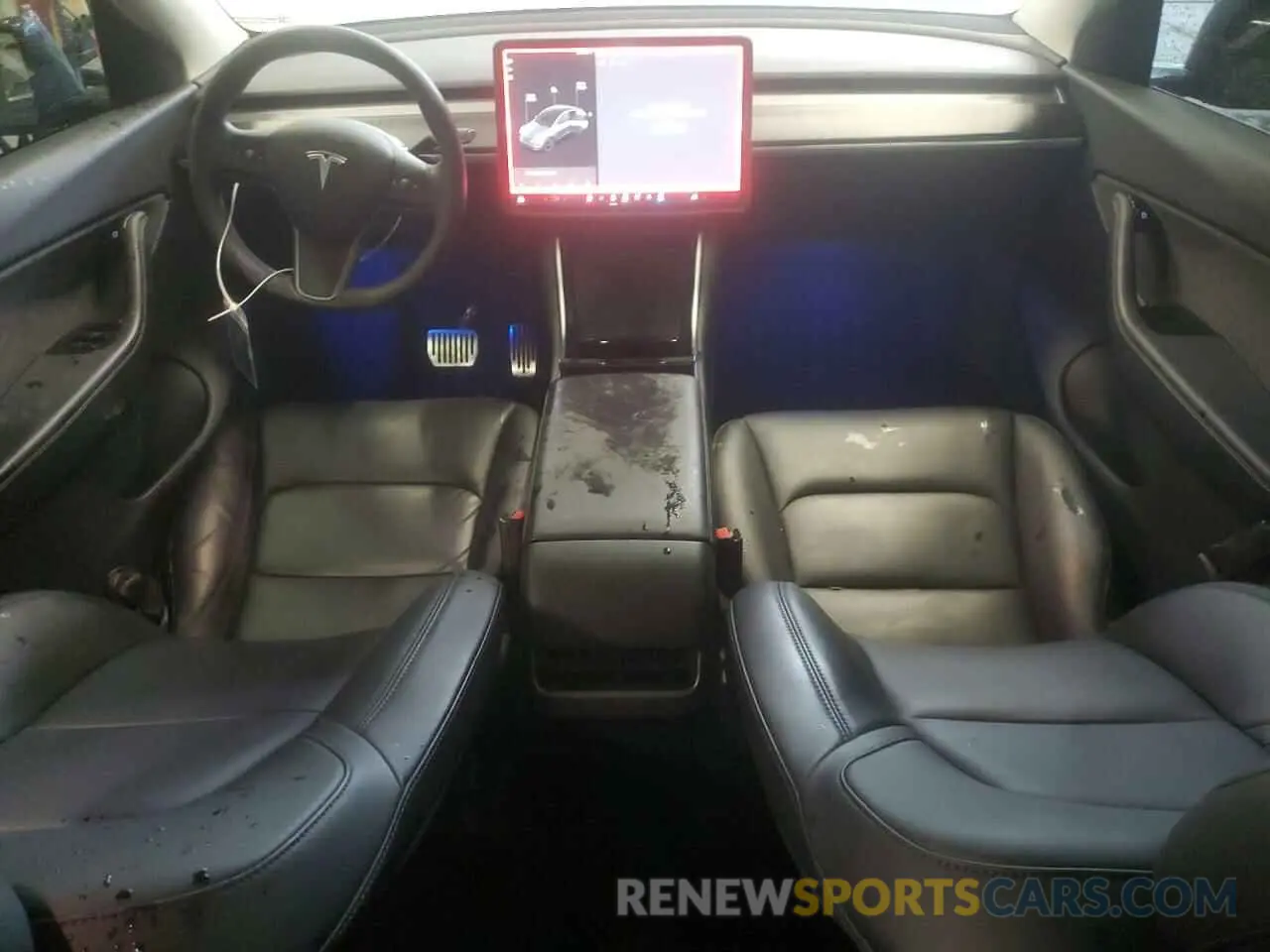 8 fotografías del automóvil dañado 5YJYGDEE0MF076660 TESLA MODEL Y 2021