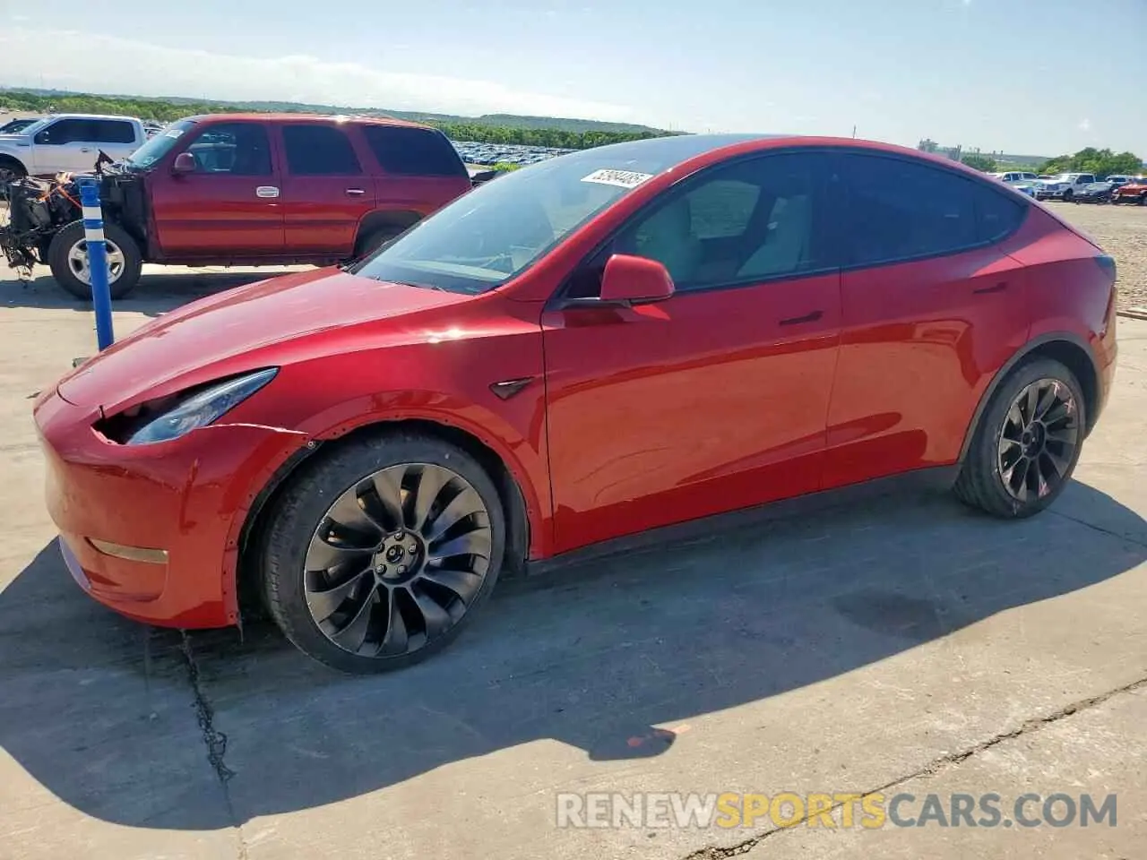 1 fotografías del automóvil dañado 5YJYGDEE0MF079865 TESLA MODEL Y 2021