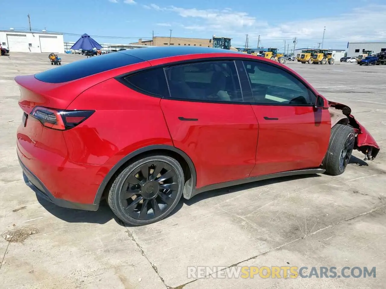 3 fotografías del automóvil dañado 5YJYGDEE0MF079865 TESLA MODEL Y 2021