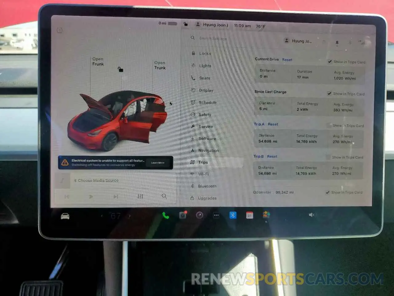 9 fotografías del automóvil dañado 5YJYGDEE0MF079865 TESLA MODEL Y 2021