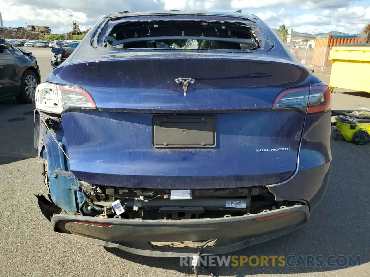 6 fotografías del automóvil dañado 5YJYGDEE0MF082944 TESLA MODEL Y 2021