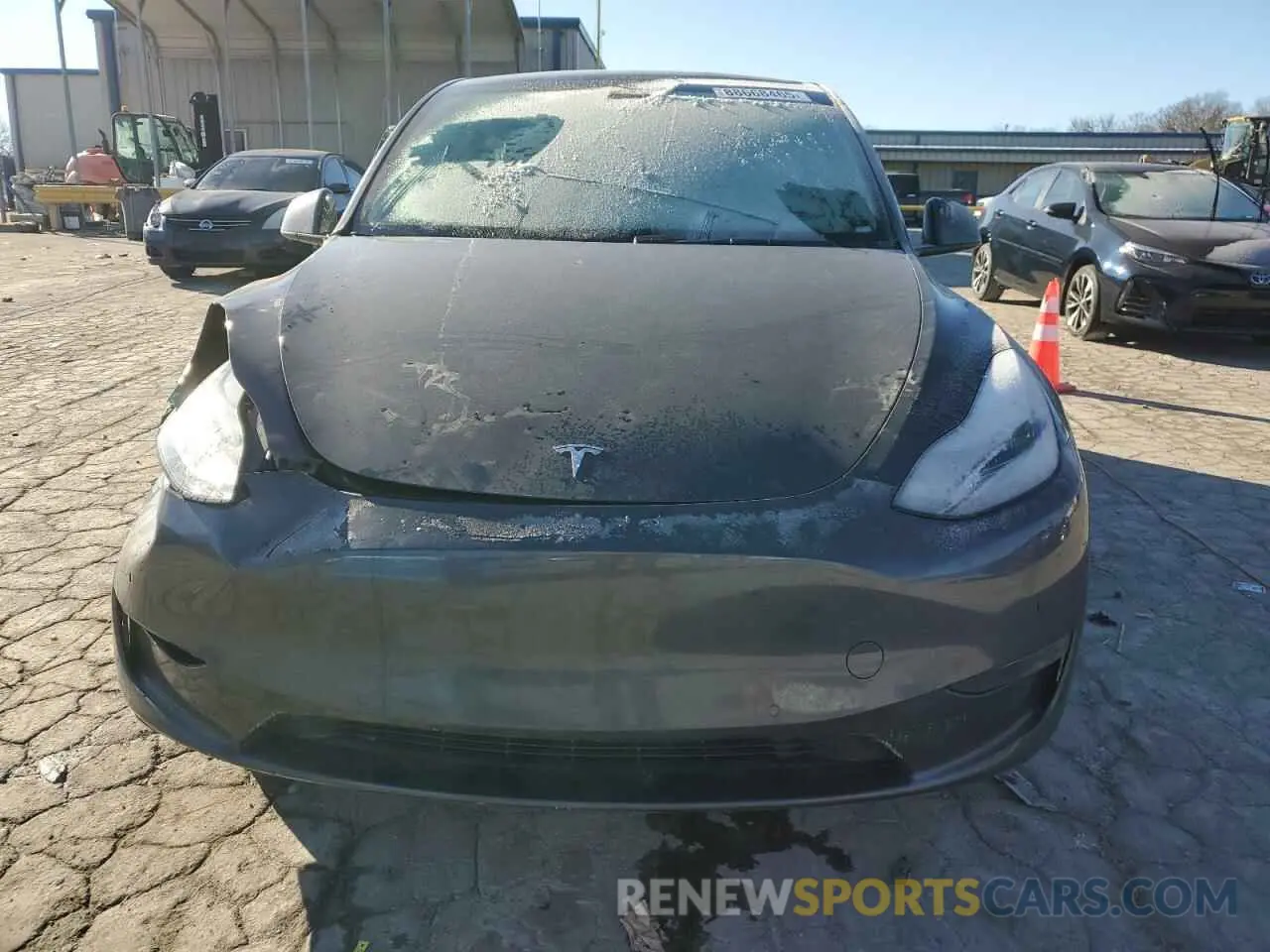 5 fotografías del automóvil dañado 5YJYGDEE0MF088159 TESLA MODEL Y 2021