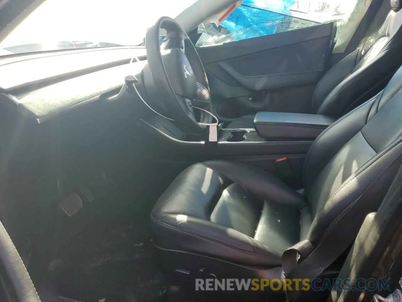 7 fotografías del automóvil dañado 5YJYGDEE0MF088159 TESLA MODEL Y 2021