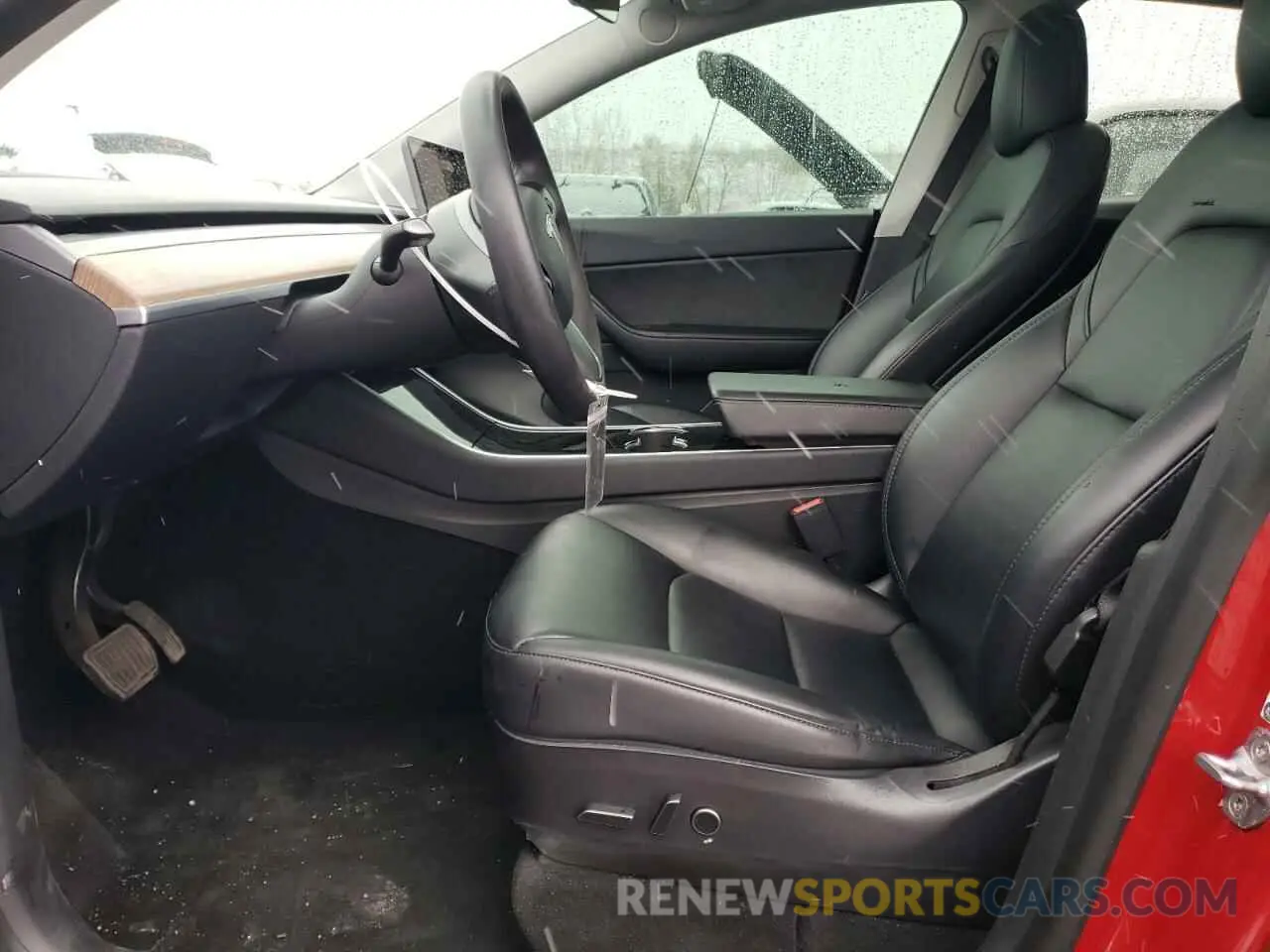 7 fotografías del automóvil dañado 5YJYGDEE0MF091529 TESLA MODEL Y 2021