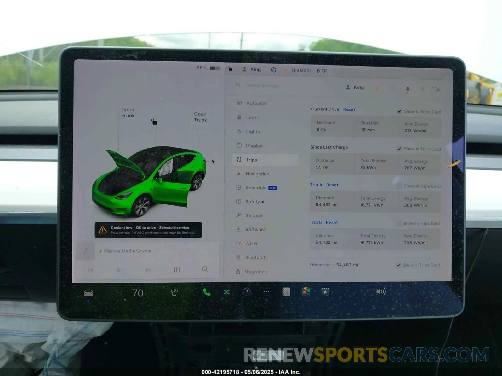 7 fotografías del automóvil dañado 5YJYGDEE0MF144777 TESLA MODEL Y 2021