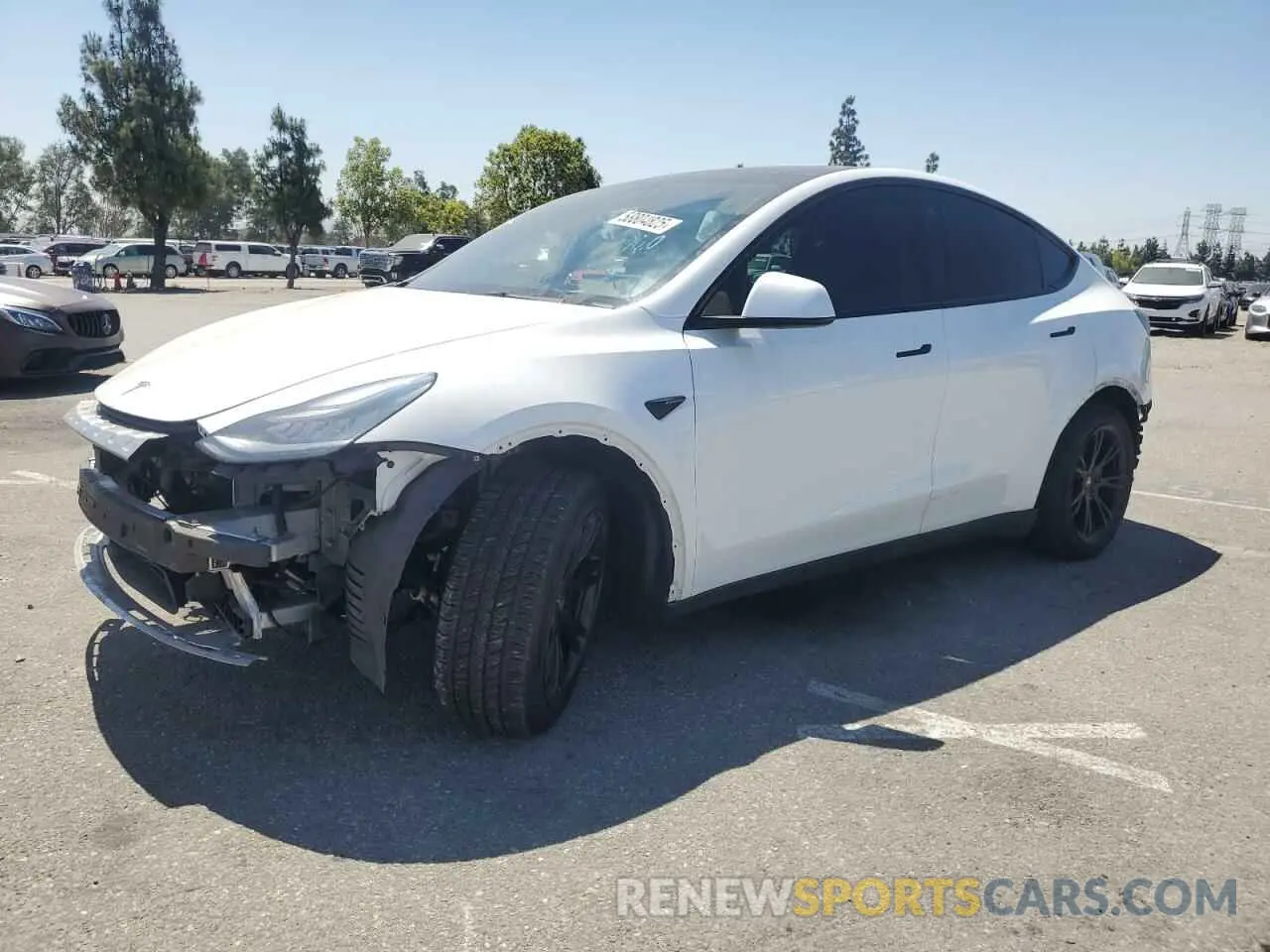 1 fotografías del automóvil dañado 5YJYGDEE0MF153074 TESLA MODEL Y 2021