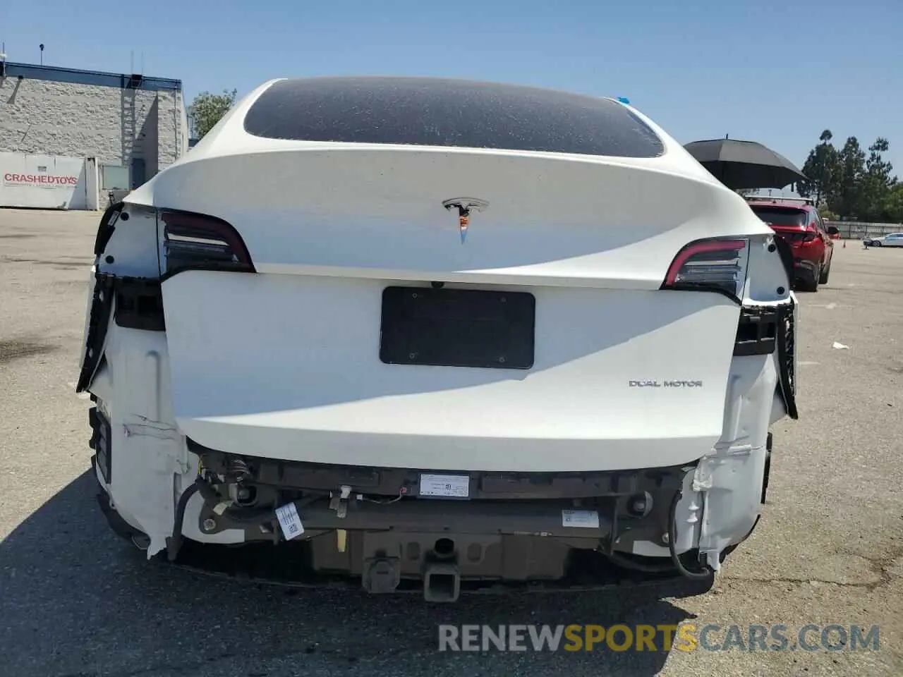 6 fotografías del automóvil dañado 5YJYGDEE0MF153074 TESLA MODEL Y 2021