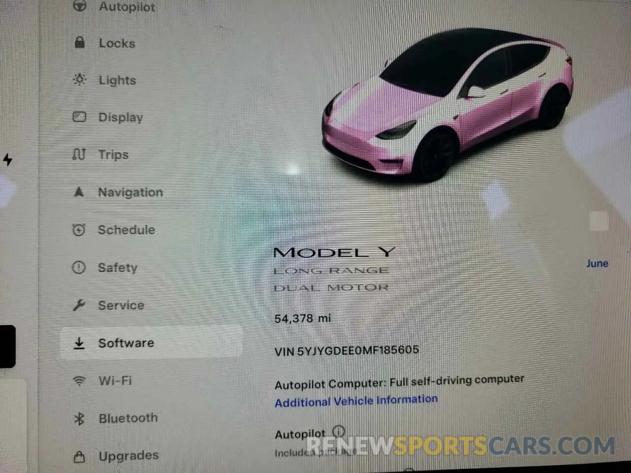 9 fotografías del automóvil dañado 5YJYGDEE0MF185605 TESLA MODEL Y 2021
