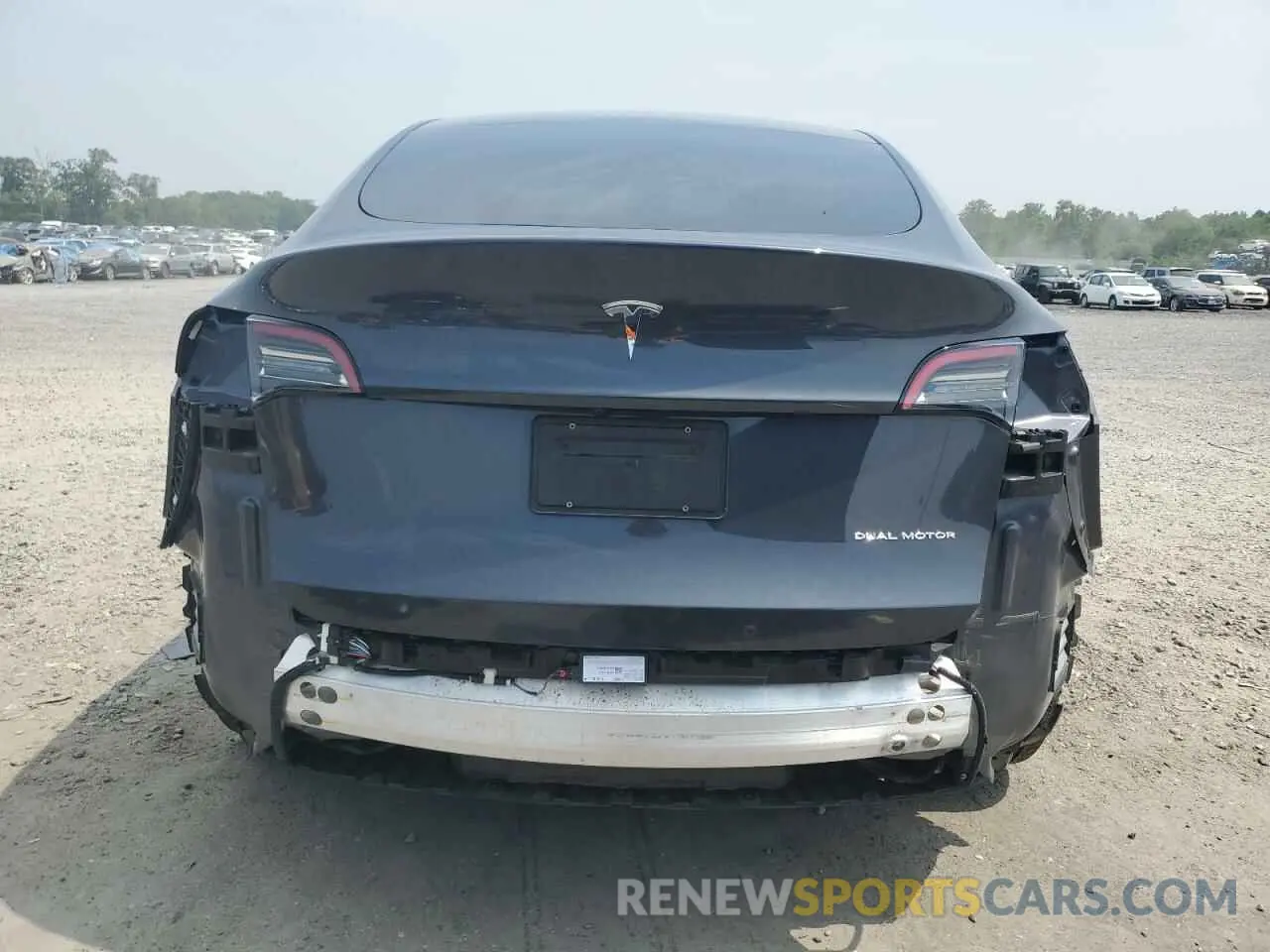 6 fotografías del automóvil dañado 5YJYGDEE0MF196037 TESLA MODEL Y 2021