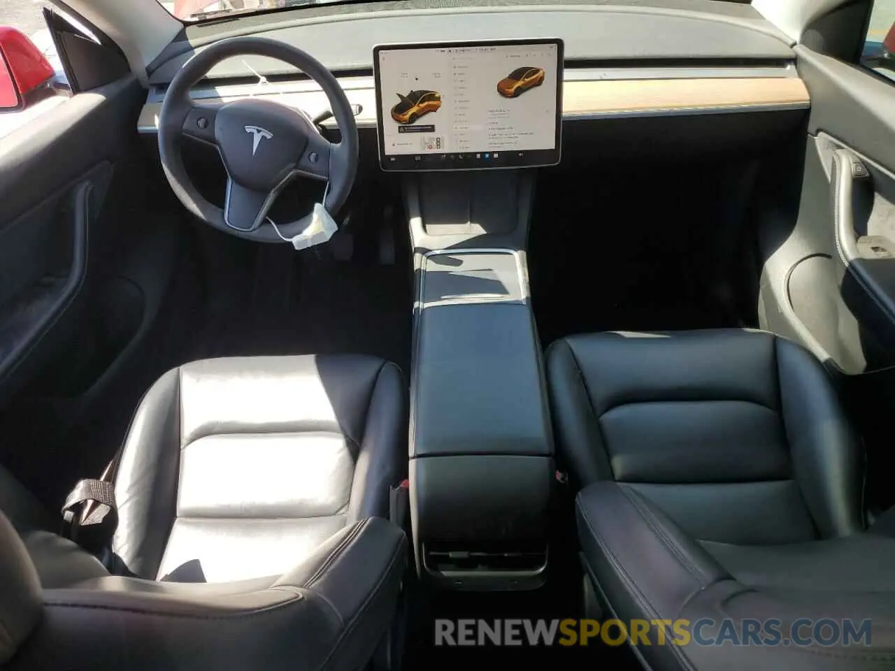 8 fotografías del automóvil dañado 5YJYGDEE0MF217761 TESLA MODEL Y 2021