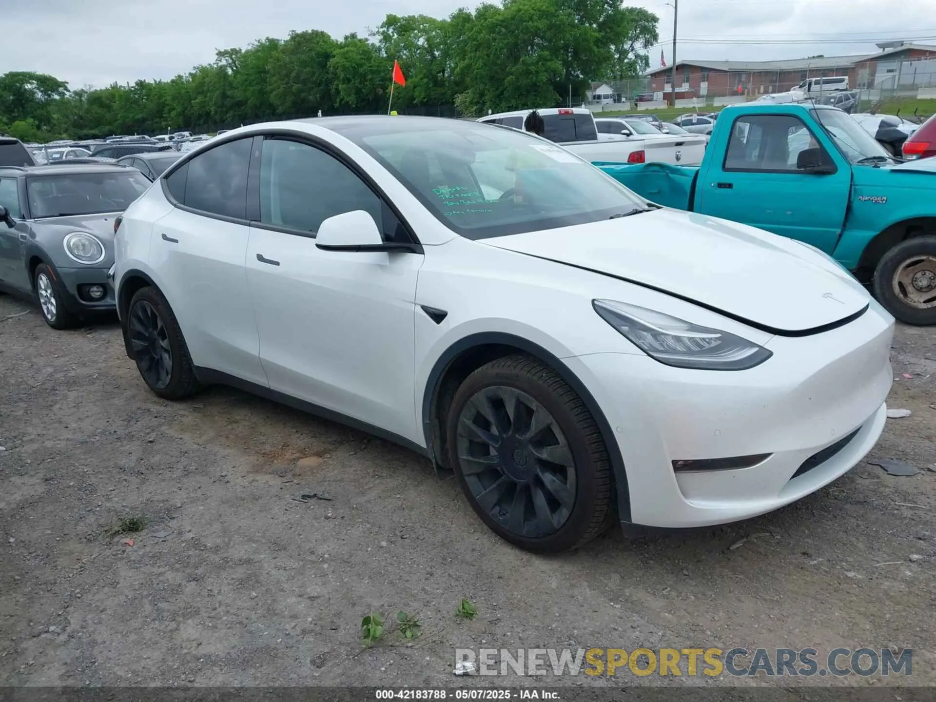 13 fotografías del automóvil dañado 5YJYGDEE0MF233524 TESLA MODEL Y 2021
