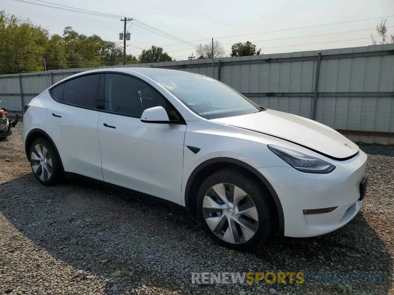 4 fotografías del automóvil dañado 5YJYGDEE0MF258102 TESLA MODEL Y 2021