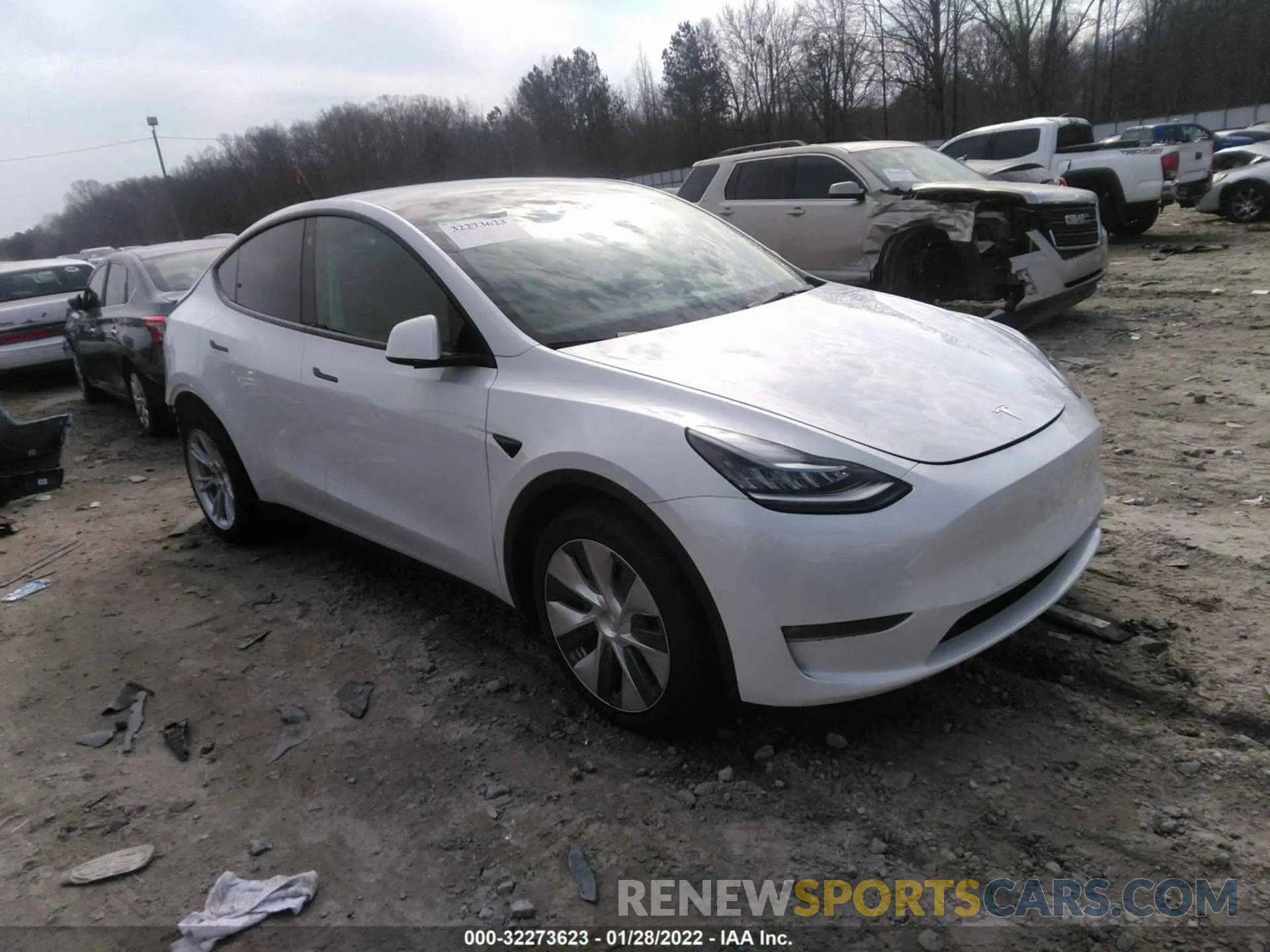 1 fotografías del automóvil dañado 5YJYGDEE0MF264336 TESLA MODEL Y 2021