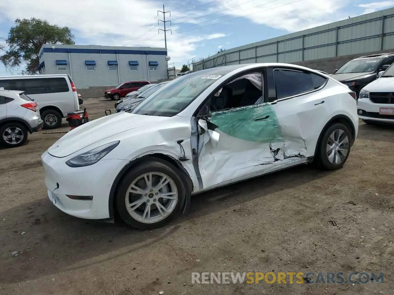 1 fotografías del automóvil dañado 5YJYGDEE0MF265020 TESLA MODEL Y 2021
