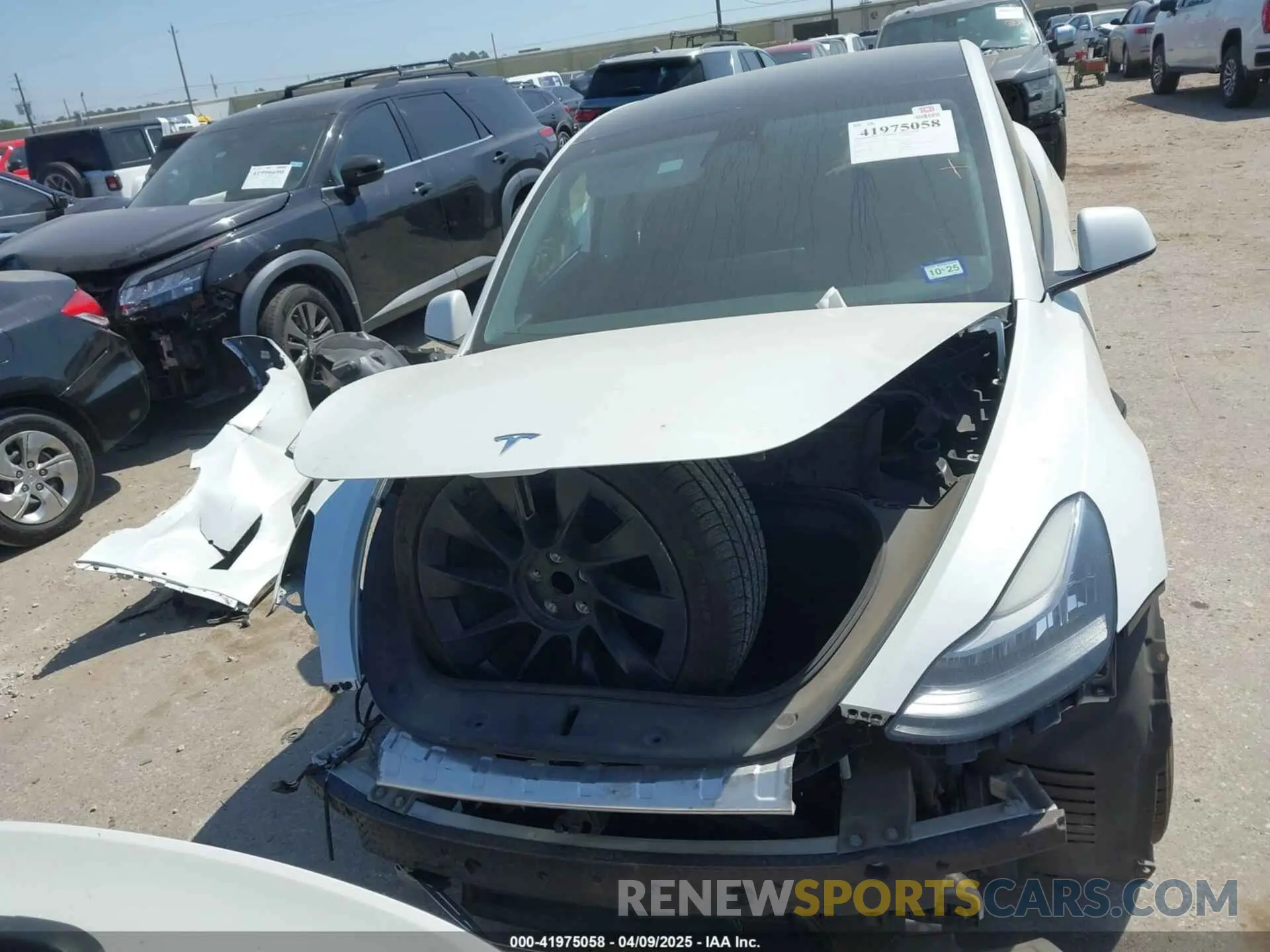 11 fotografías del automóvil dañado 5YJYGDEE0MF265339 TESLA MODEL Y 2021