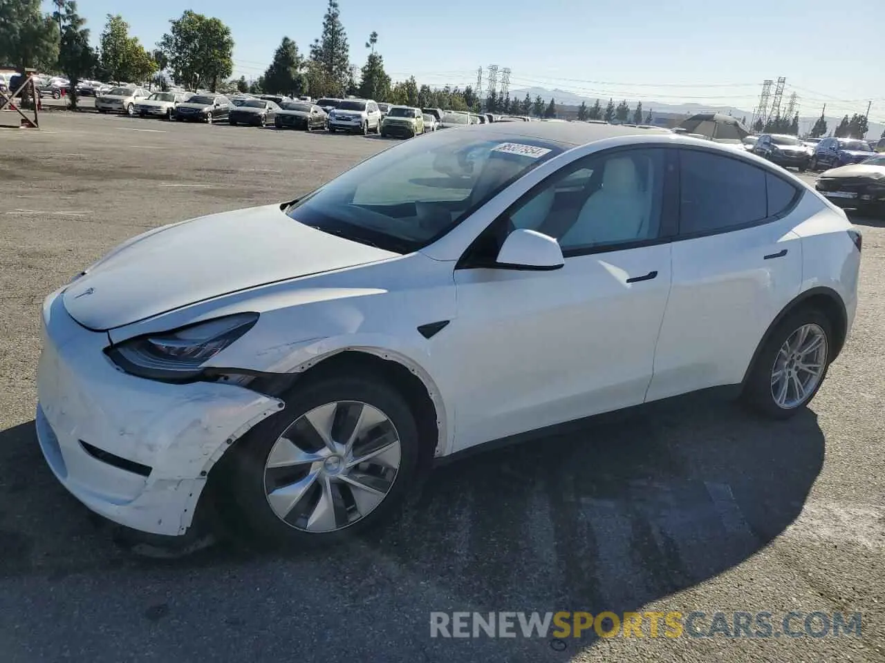 1 fotografías del automóvil dañado 5YJYGDEE0MF274834 TESLA MODEL Y 2021