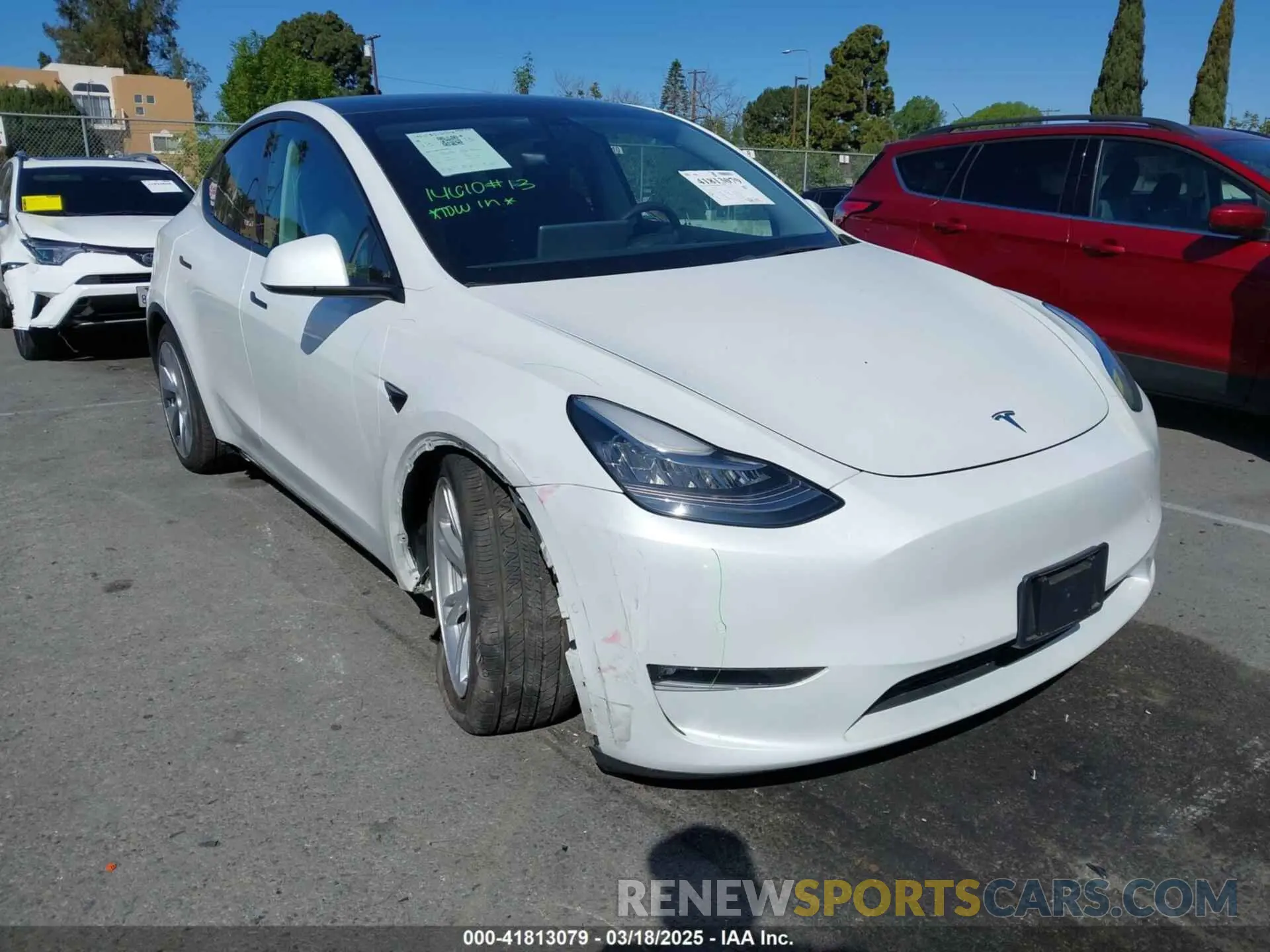 1 fotografías del automóvil dañado 5YJYGDEE0MF277197 TESLA MODEL Y 2021