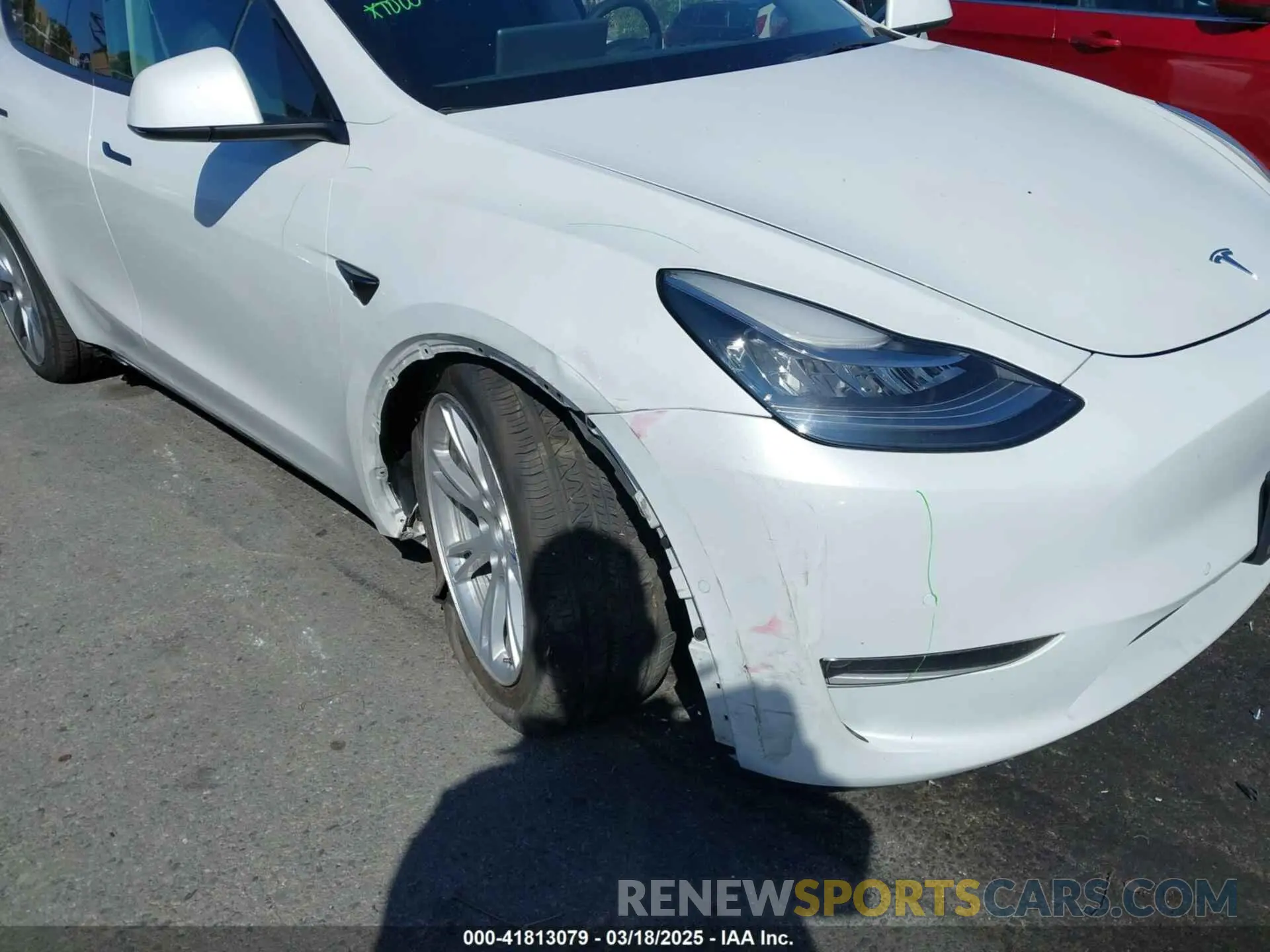 6 fotografías del automóvil dañado 5YJYGDEE0MF277197 TESLA MODEL Y 2021