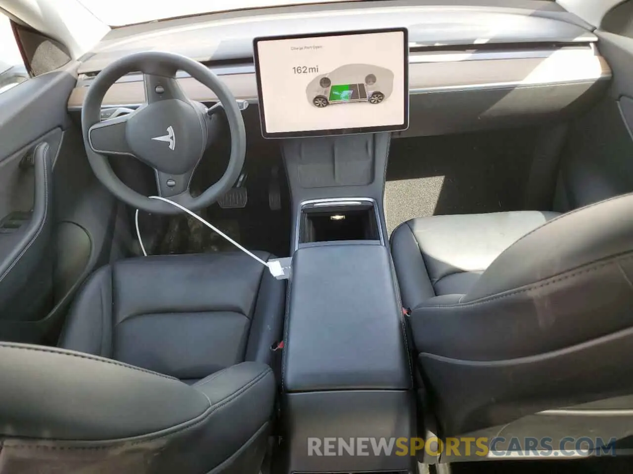 8 fotografías del automóvil dañado 5YJYGDEE0MF301658 TESLA MODEL Y 2021