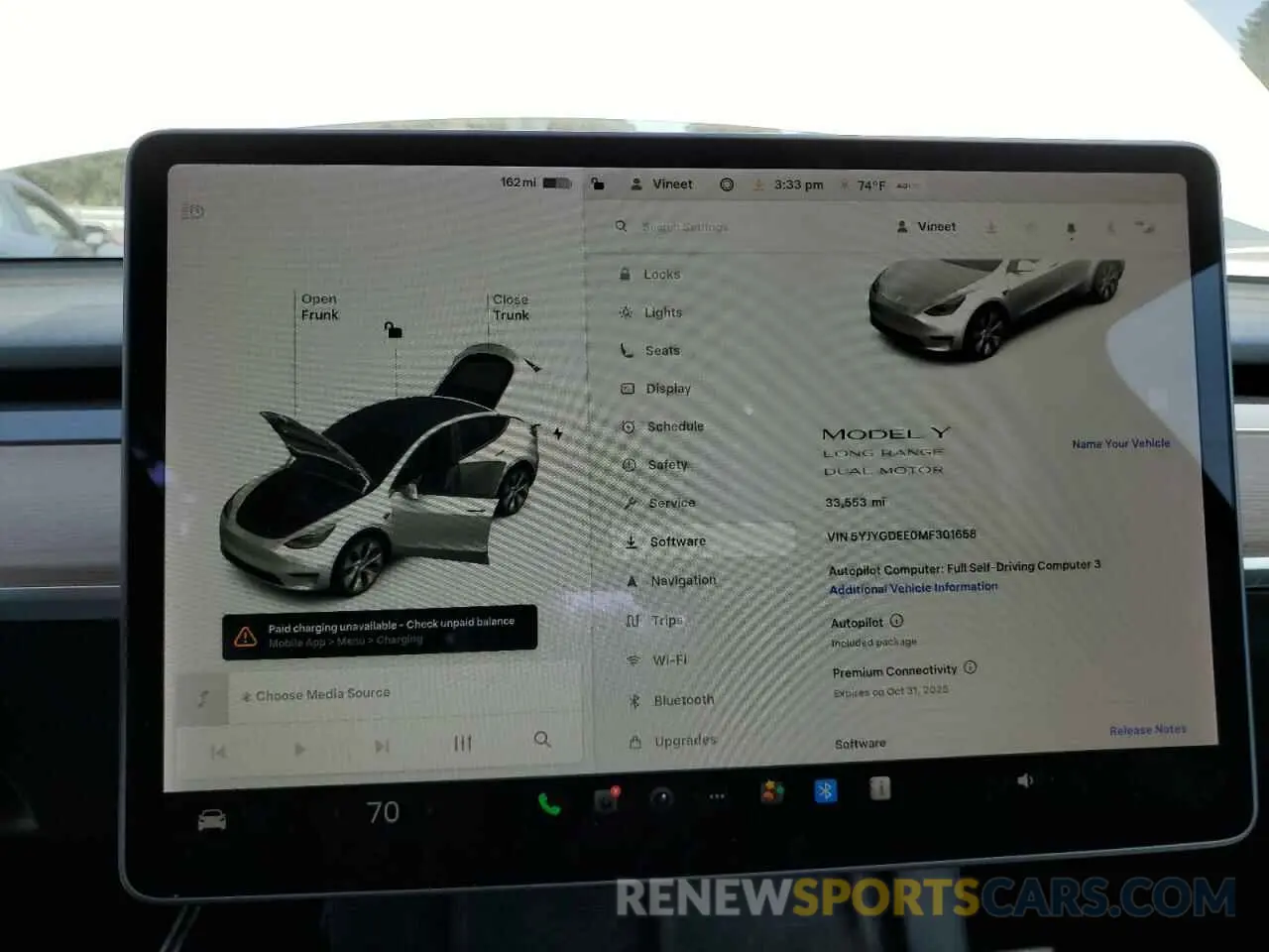 9 fotografías del automóvil dañado 5YJYGDEE0MF301658 TESLA MODEL Y 2021