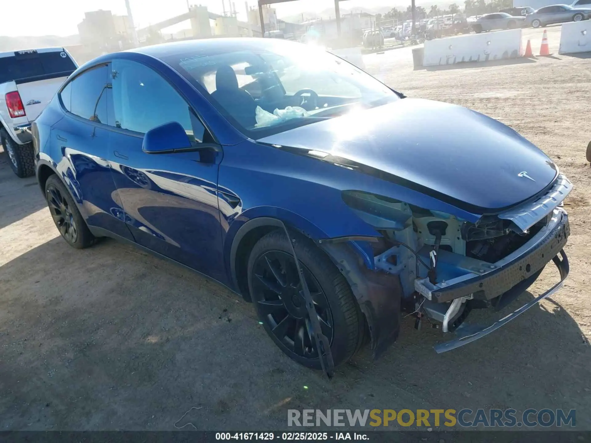 1 fotografías del automóvil dañado 5YJYGDEE1MF070740 TESLA MODEL Y 2021