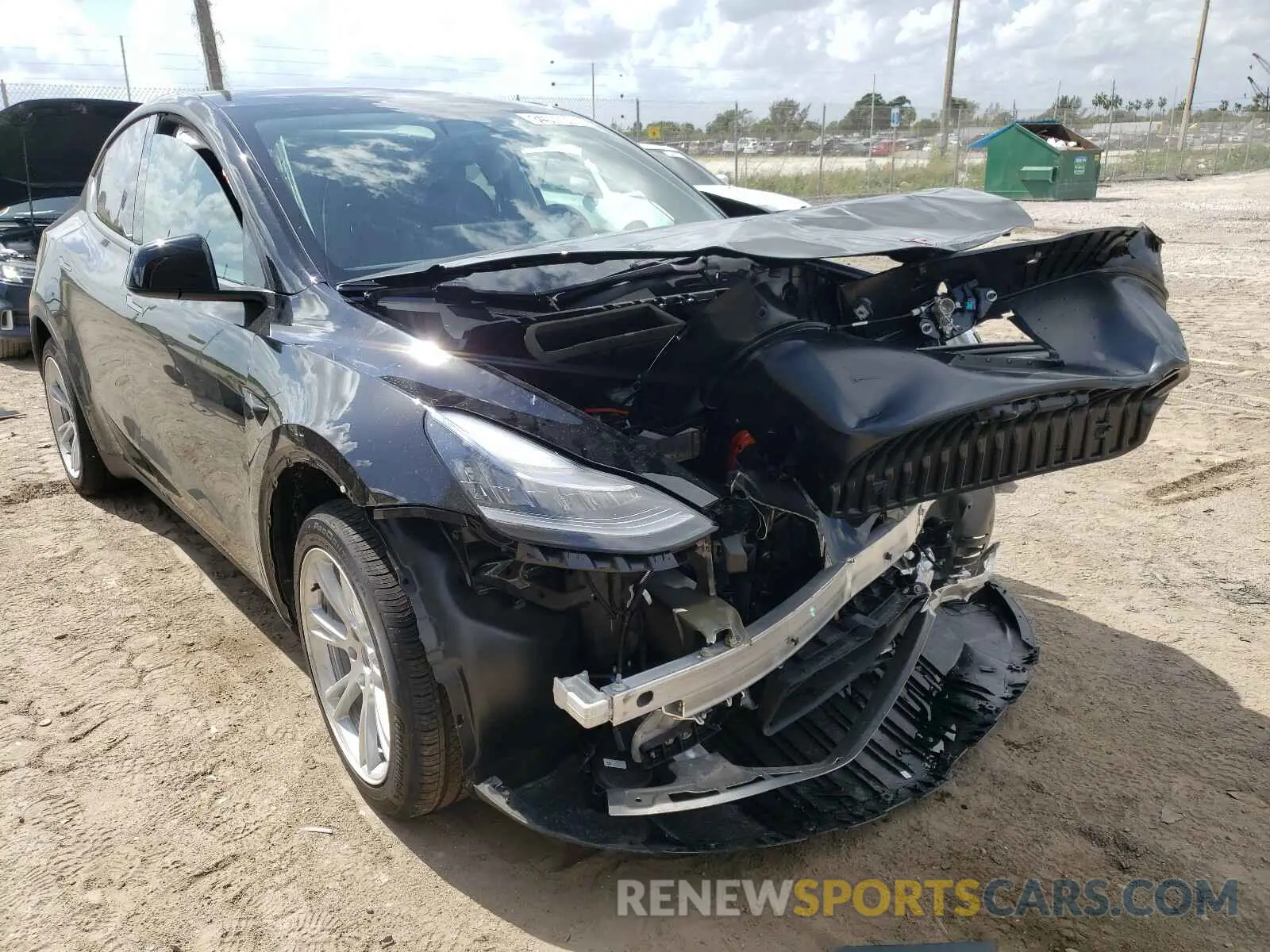 1 fotografías del automóvil dañado 5YJYGDEE1MF083309 TESLA MODEL Y 2021