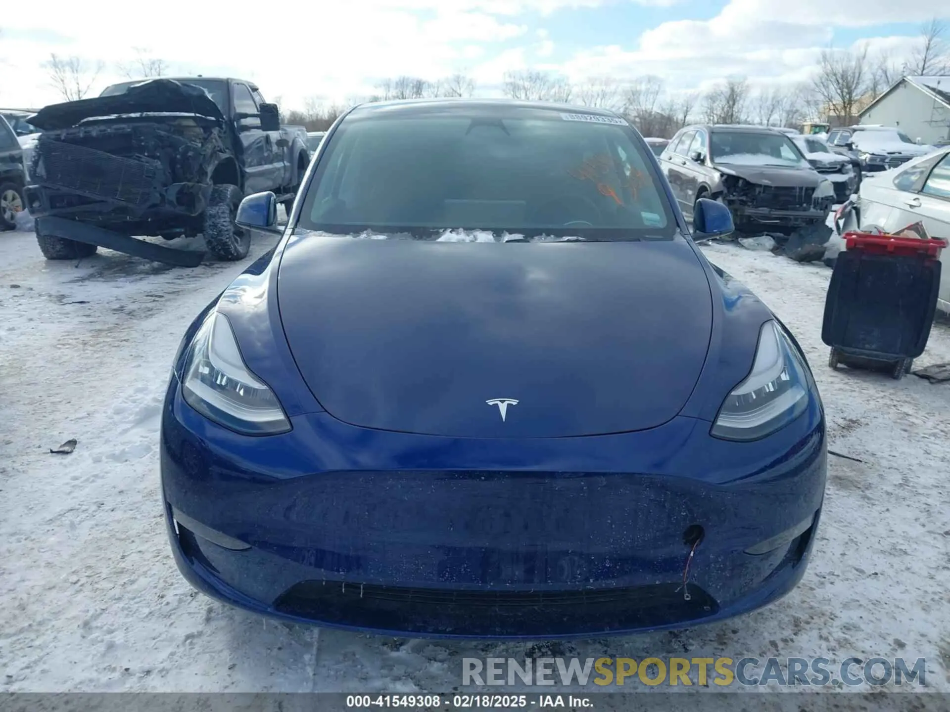 13 fotografías del automóvil dañado 5YJYGDEE1MF083780 TESLA MODEL Y 2021