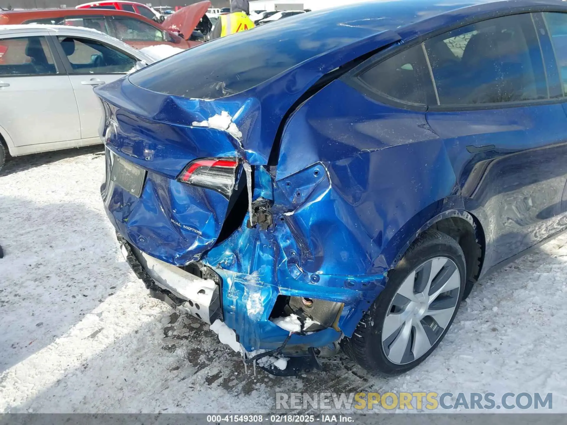 6 fotografías del automóvil dañado 5YJYGDEE1MF083780 TESLA MODEL Y 2021