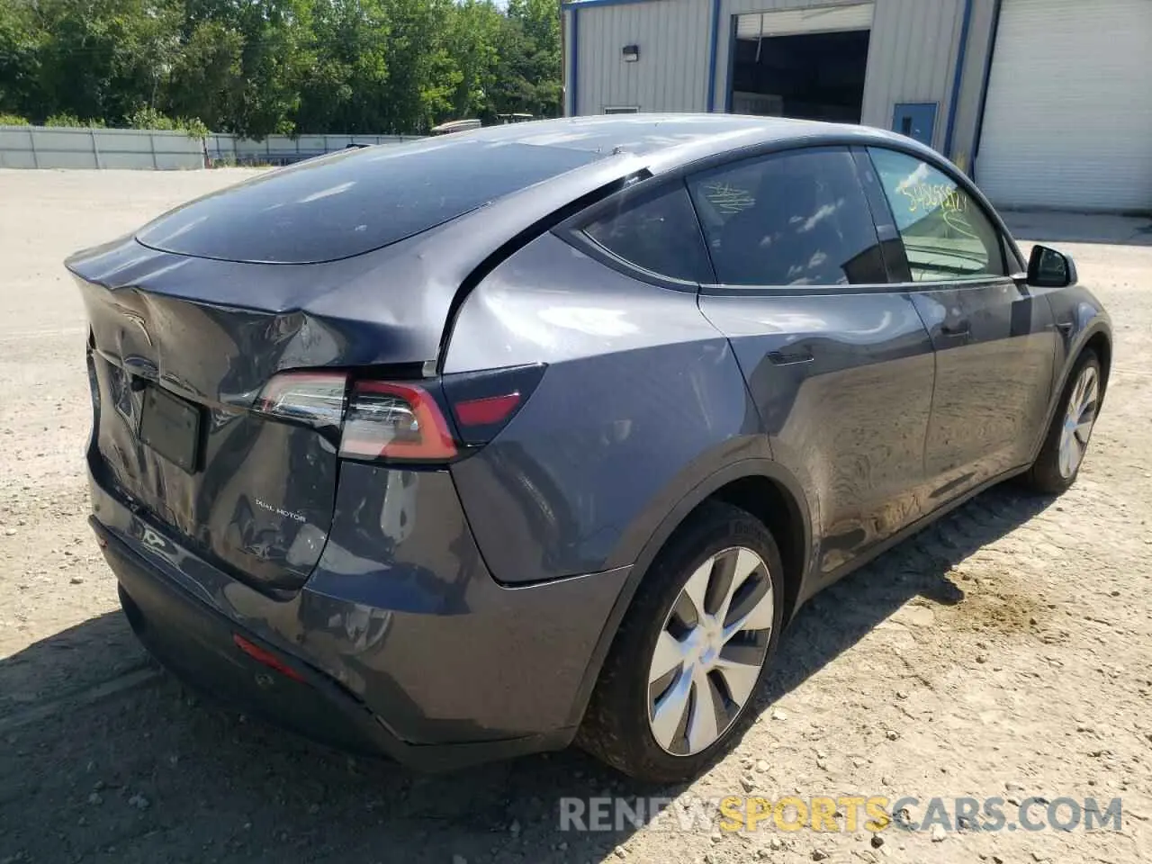 4 fotografías del automóvil dañado 5YJYGDEE1MF086727 TESLA MODEL Y 2021