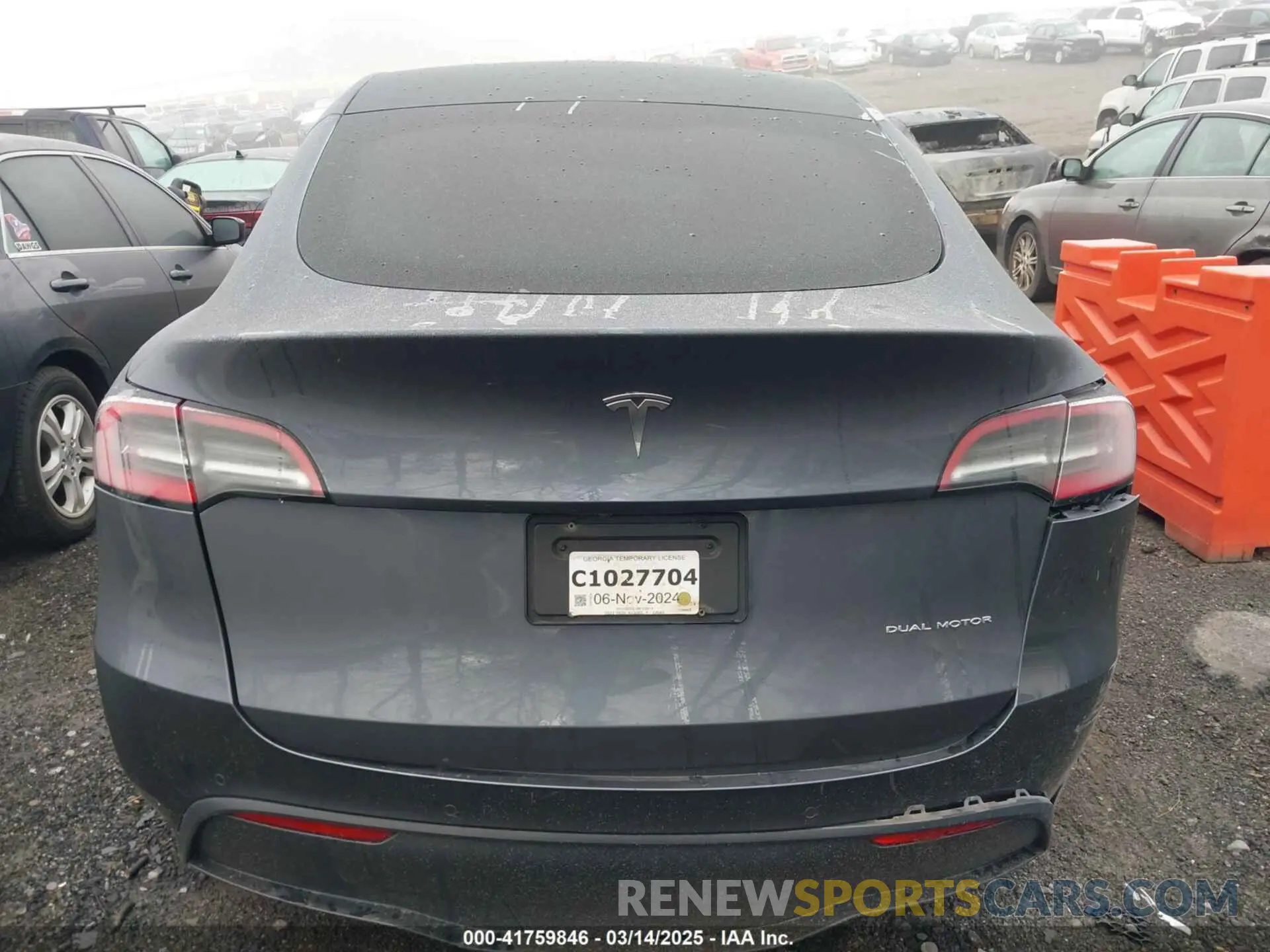15 fotografías del automóvil dañado 5YJYGDEE1MF100013 TESLA MODEL Y 2021