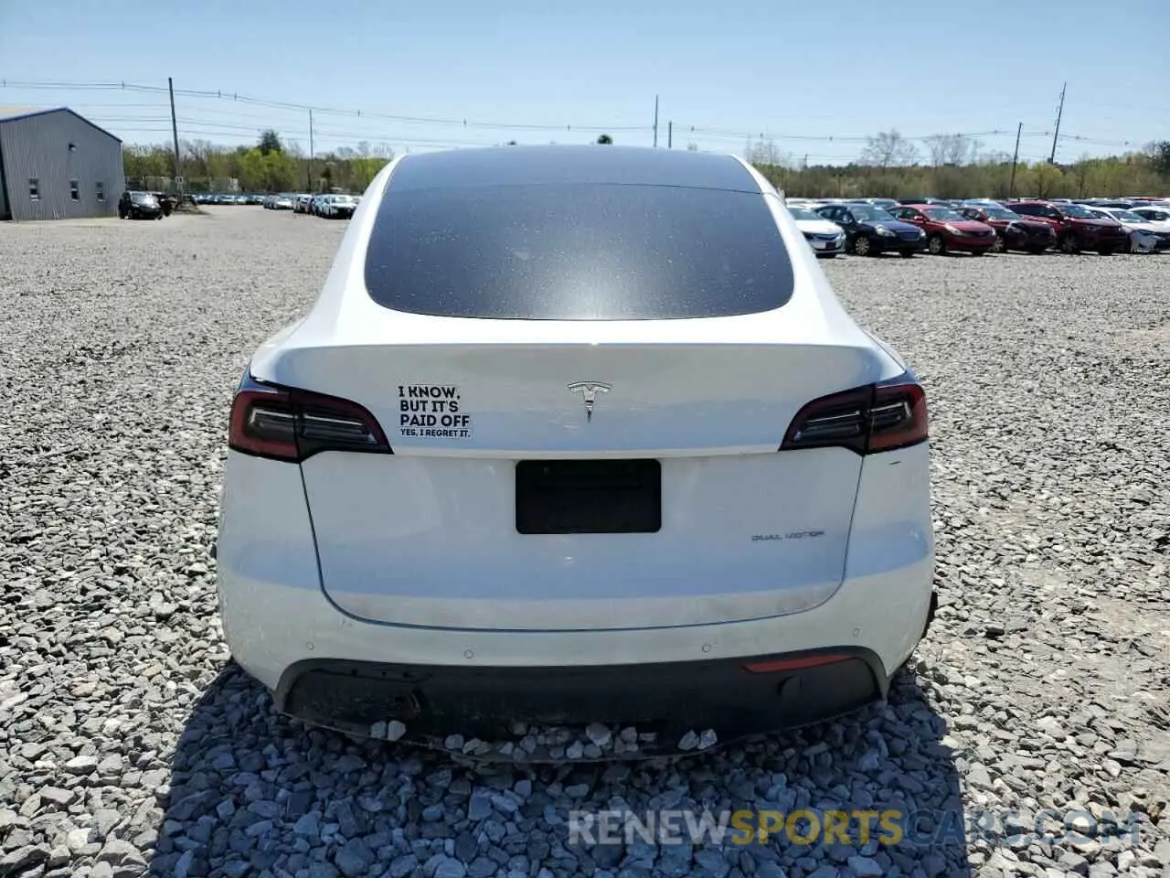 6 fotografías del automóvil dañado 5YJYGDEE1MF119872 TESLA MODEL Y 2021