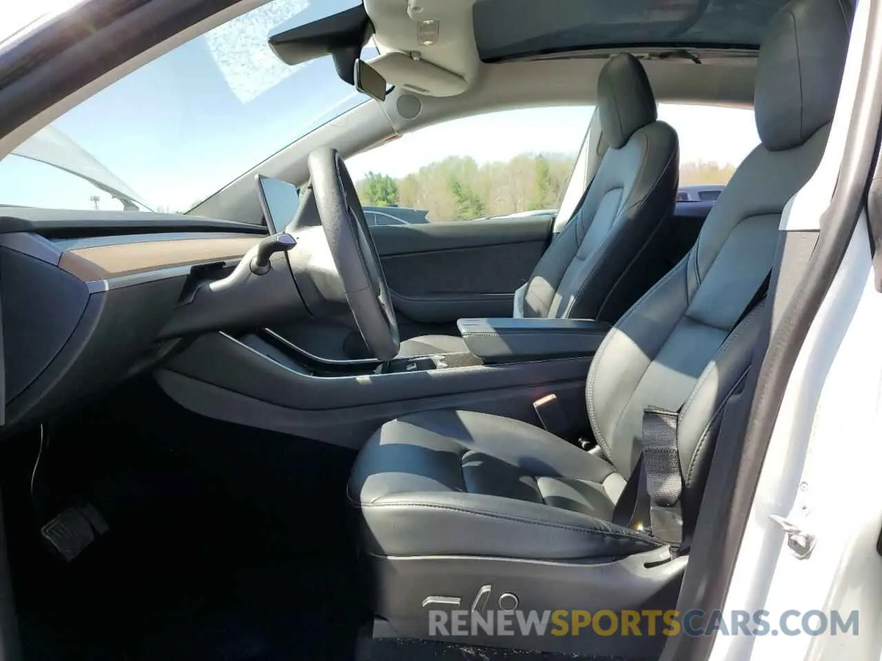 7 fotografías del automóvil dañado 5YJYGDEE1MF119872 TESLA MODEL Y 2021