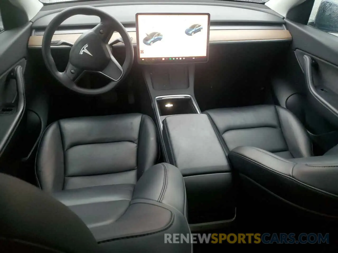 8 fotografías del automóvil dañado 5YJYGDEE1MF148854 TESLA MODEL Y 2021