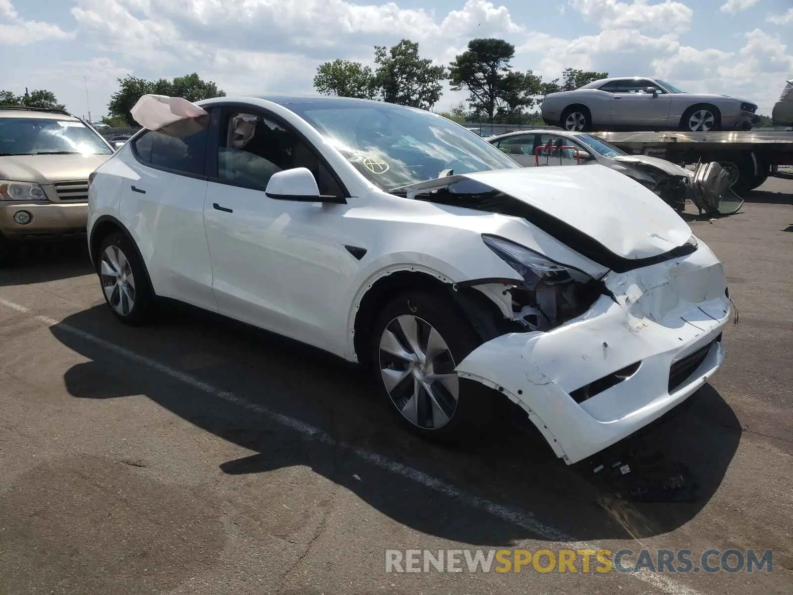 1 fotografías del automóvil dañado 5YJYGDEE1MF194314 TESLA MODEL Y 2021