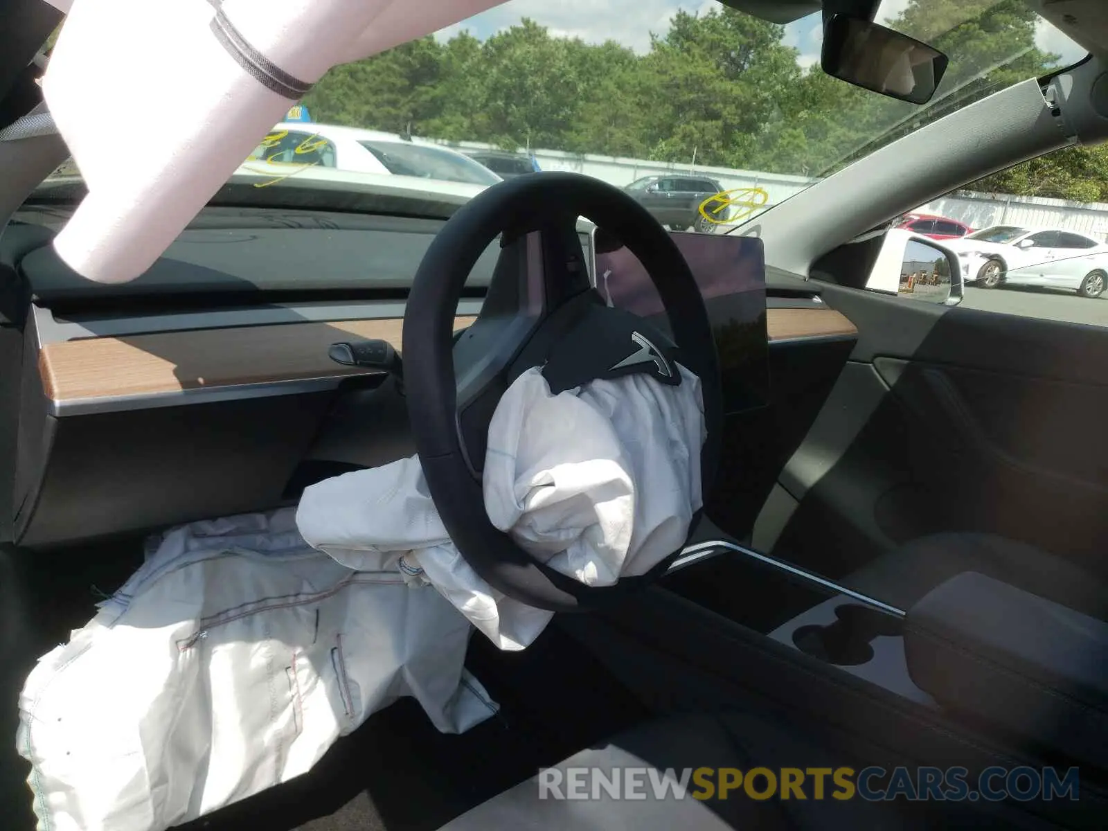 9 fotografías del automóvil dañado 5YJYGDEE1MF194314 TESLA MODEL Y 2021